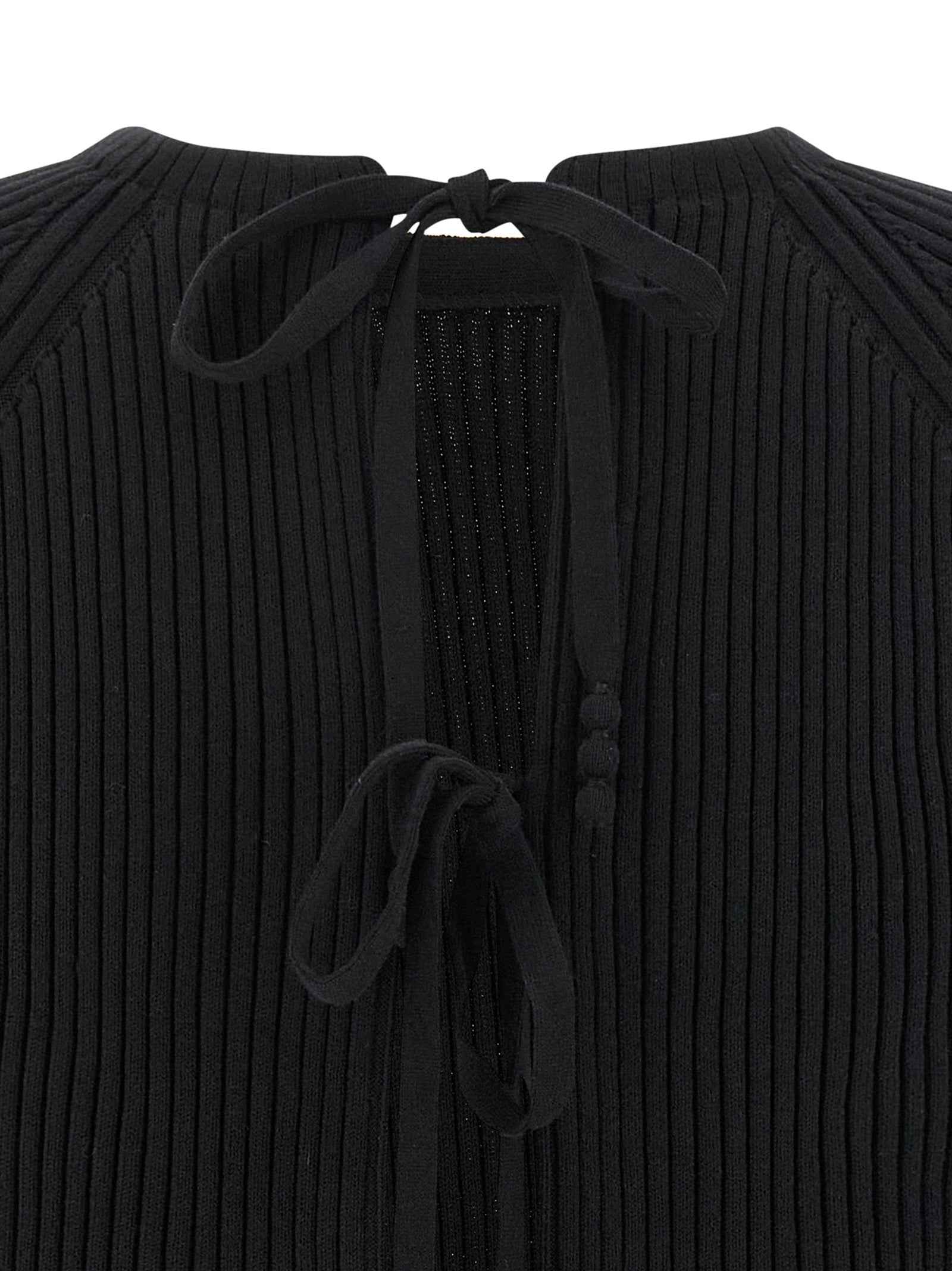 Tory Burch Black Cotton Cardigan