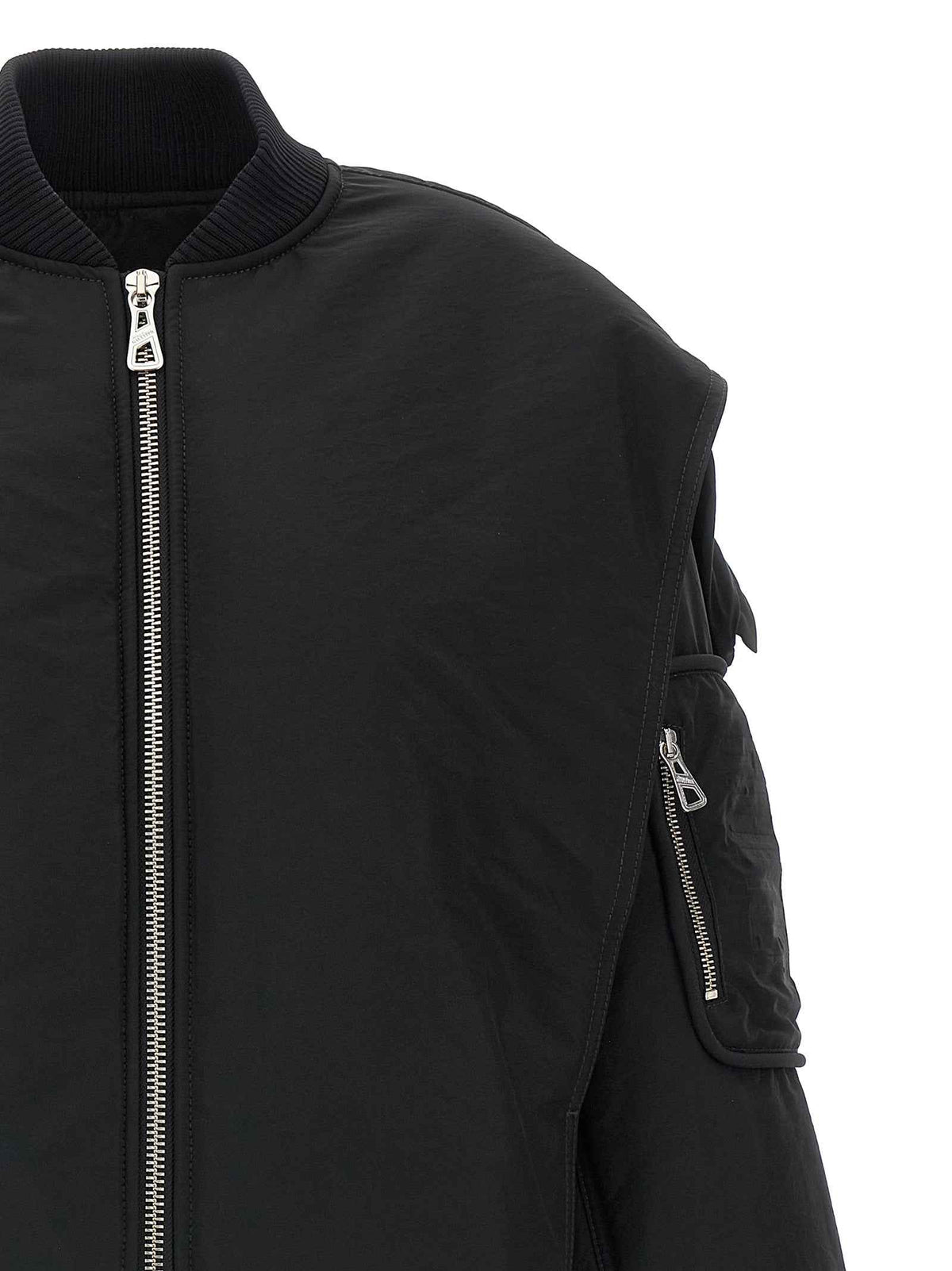Jean Paul Gaultier Black Polyethylene Bomber