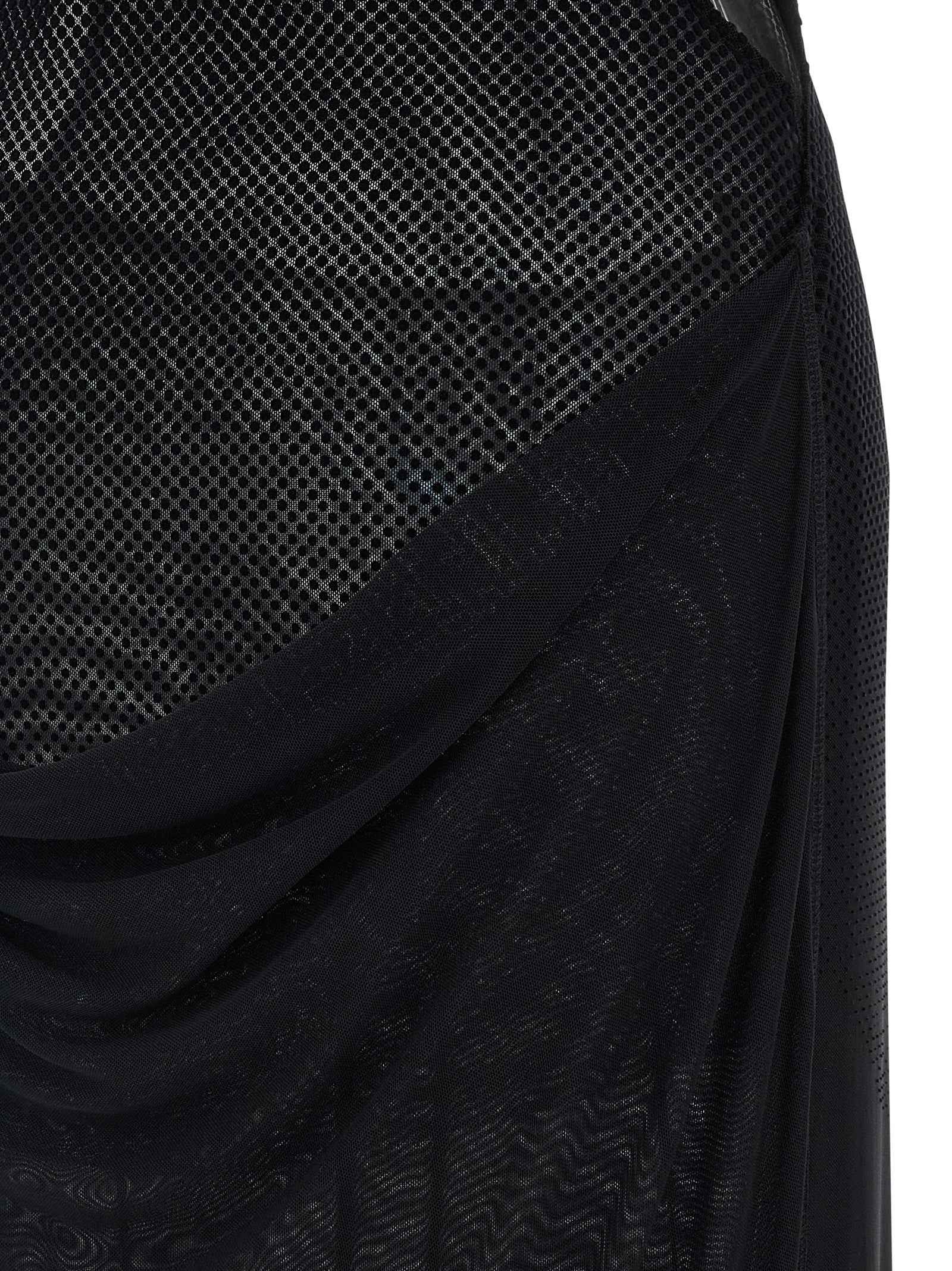 Jean Paul Gaultier Black Polyamide Long Dress
