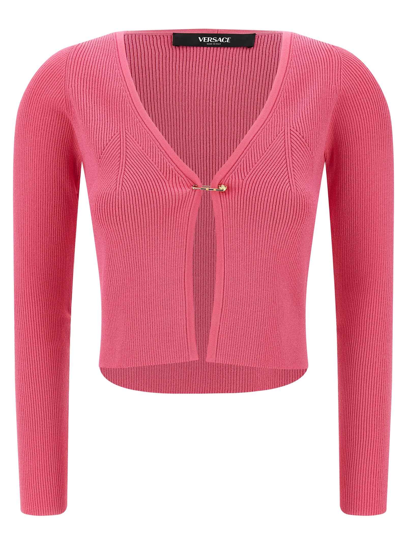 Versace Fuchsia Viscose Cardigan