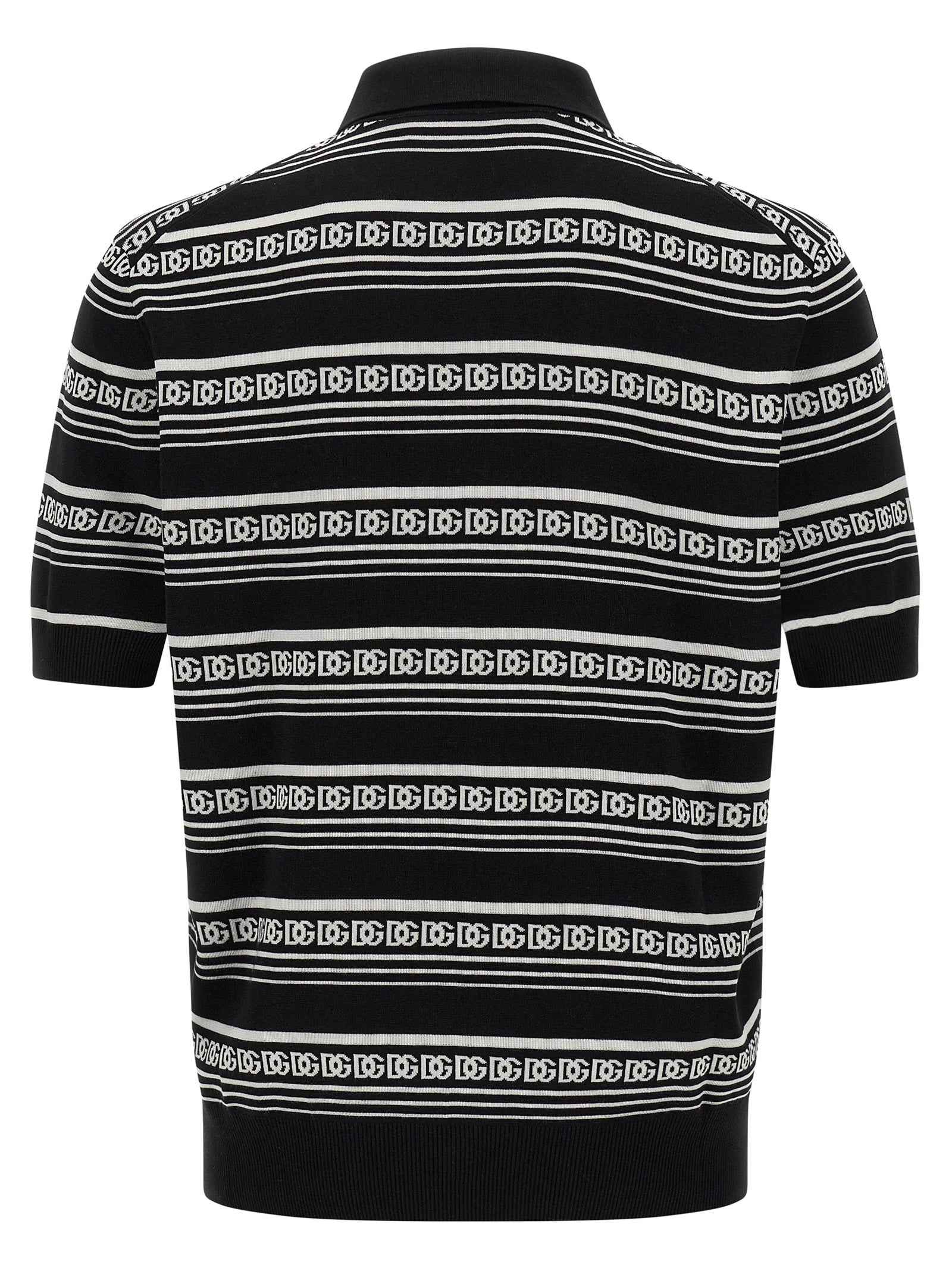 Dolce & Gabbana Bicolor Silk Polo Shirt