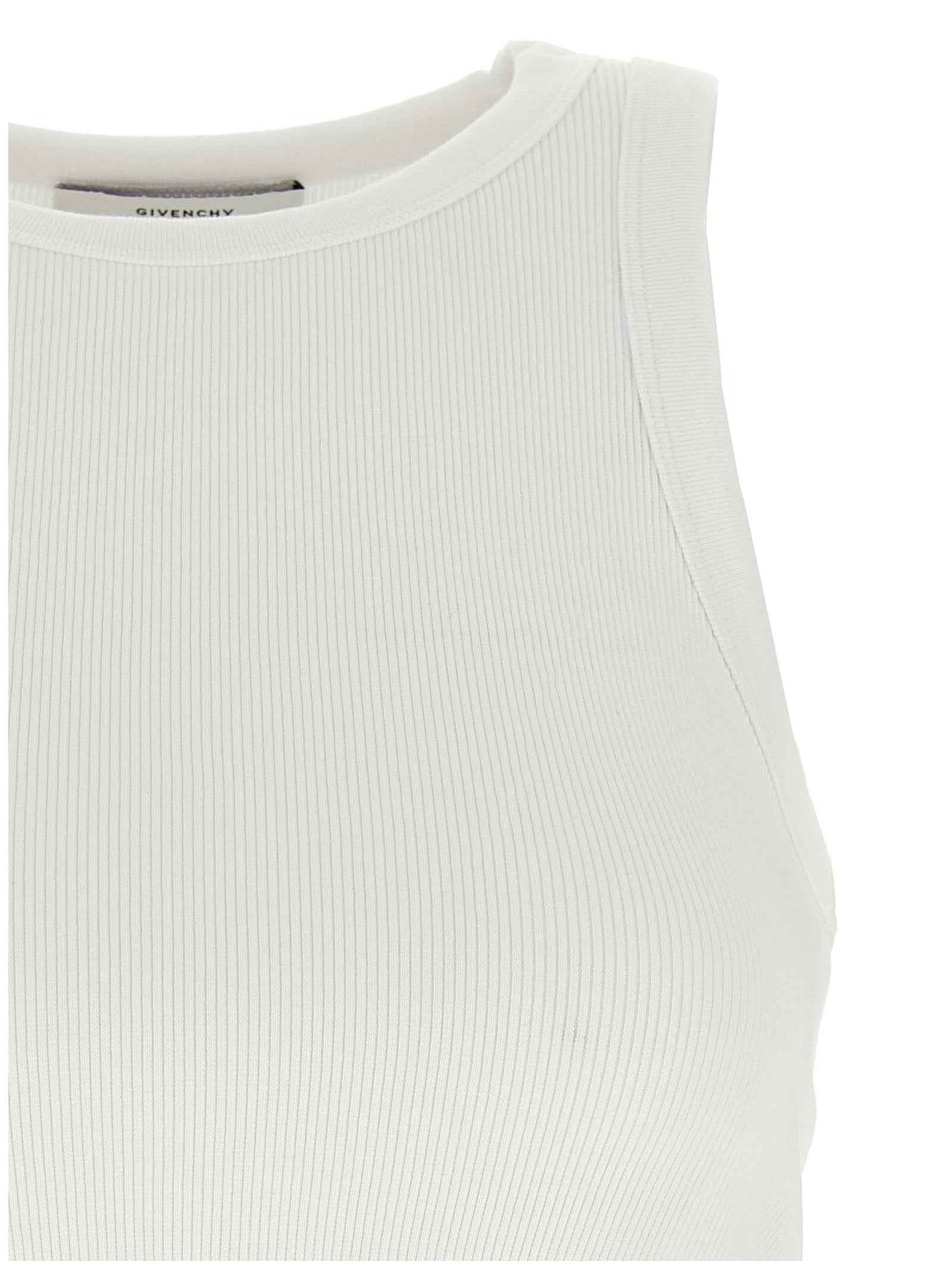 Givenchy White Cotton Tank Tops