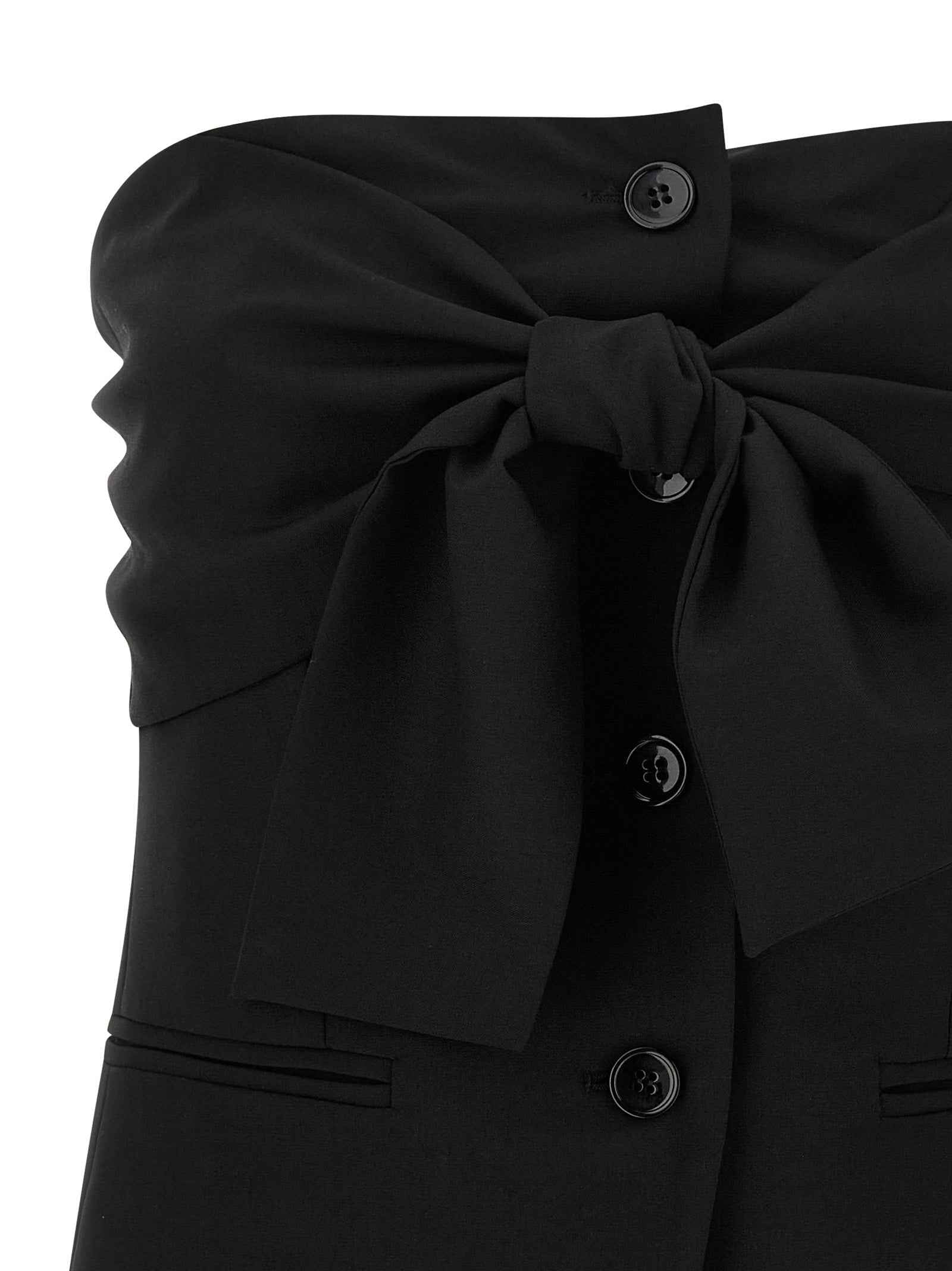 Max Mara Black Virgin Wool Tank Tops