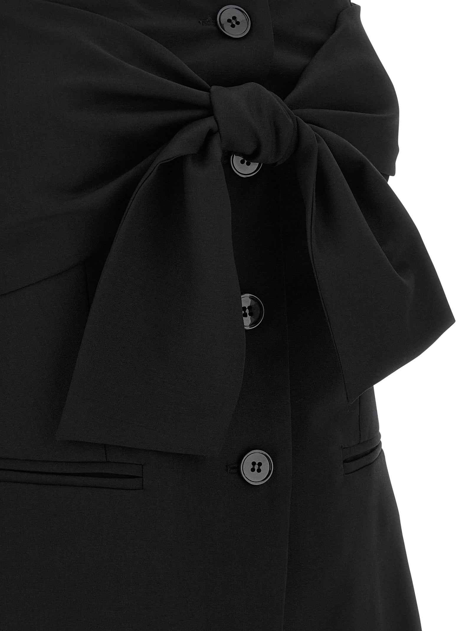 Max Mara Black Virgin Wool Tank Tops
