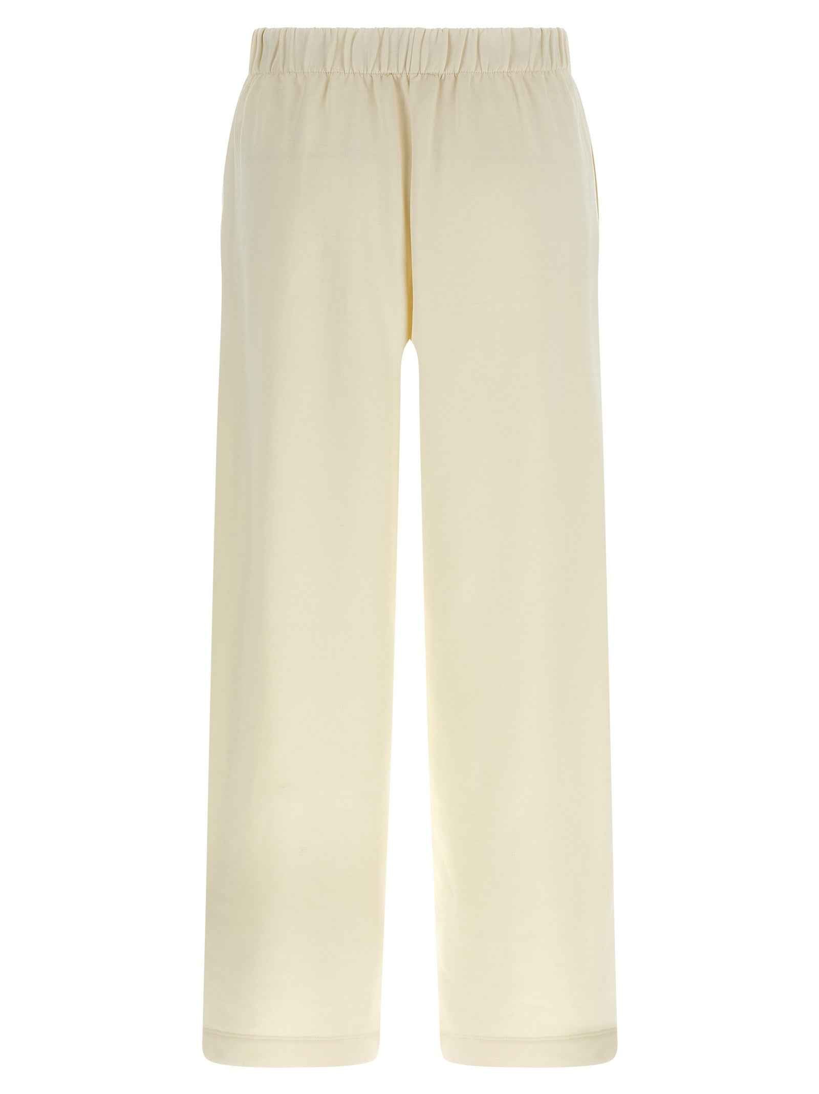 Max Mara White Silk Casual Pants