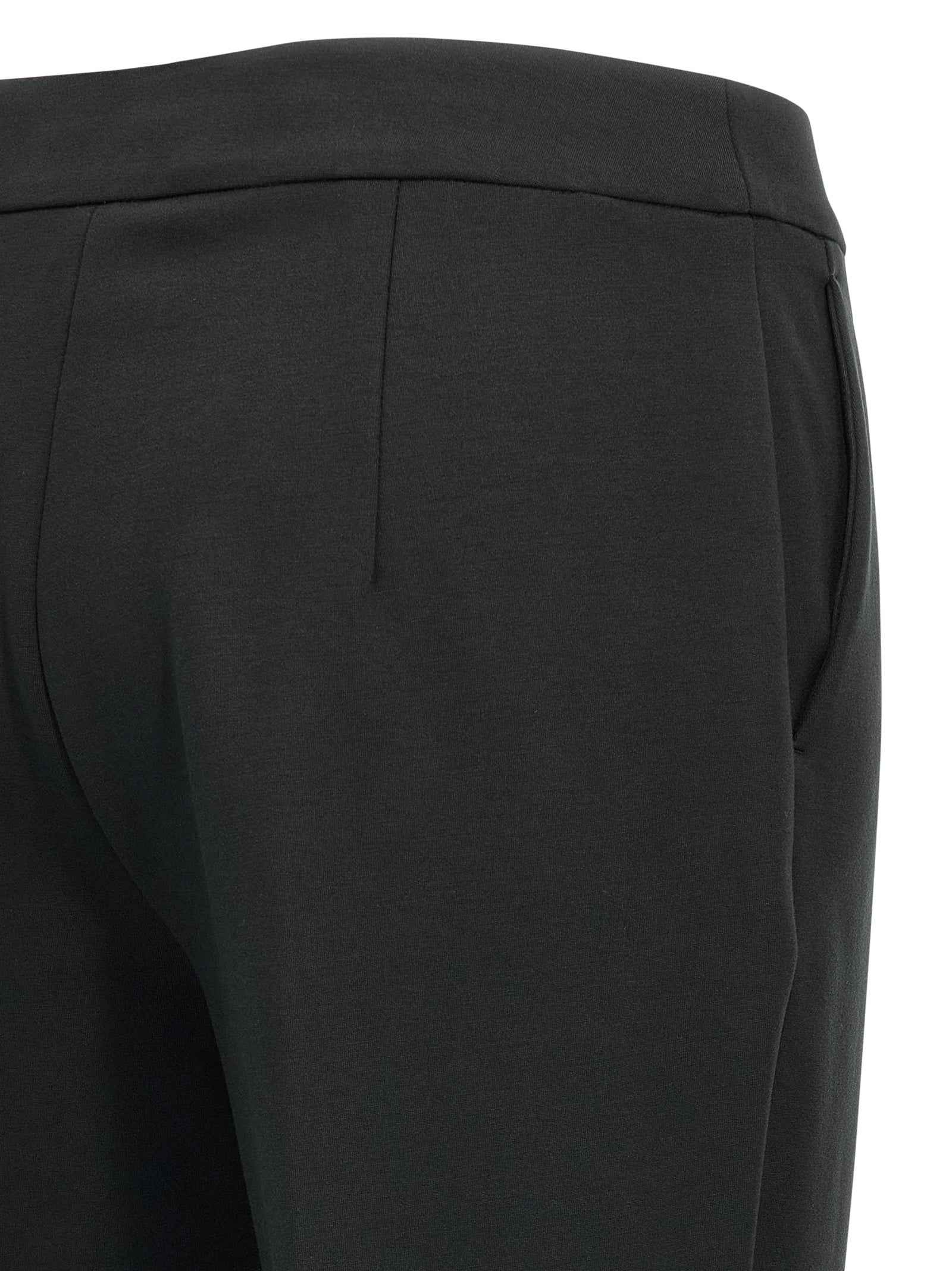 Max Mara Black Viscose Casual Pants