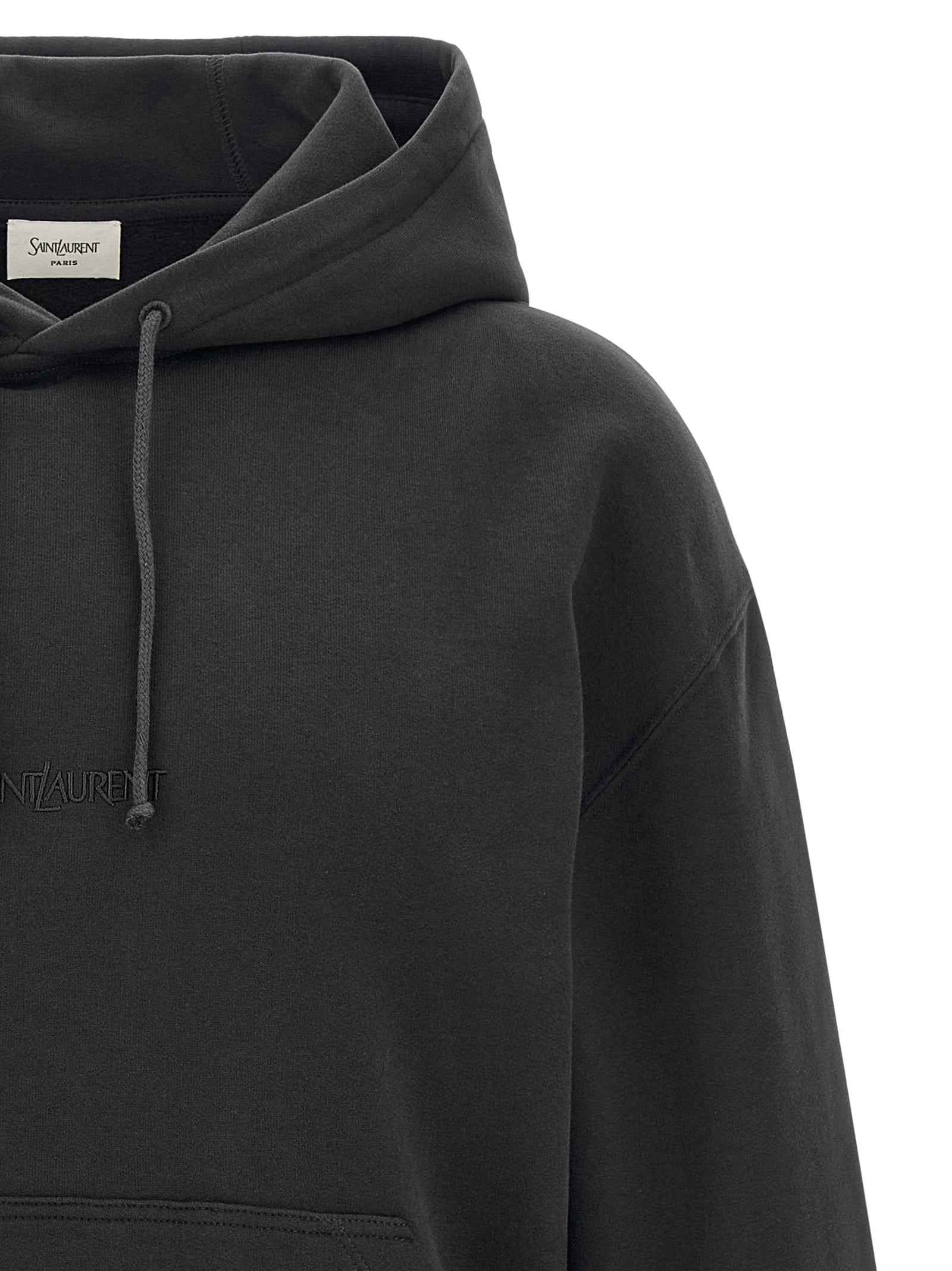 Saint Laurent Gray Cotton Sweatshirt