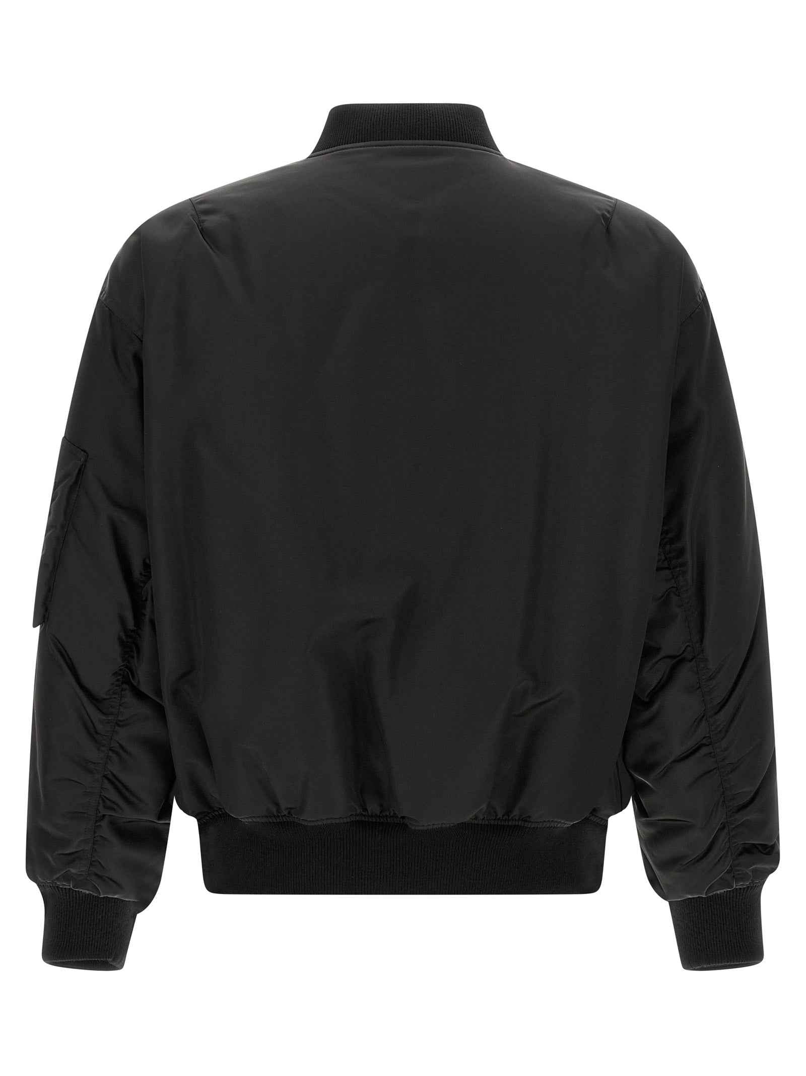Saint Laurent Black Polyamide Bomber