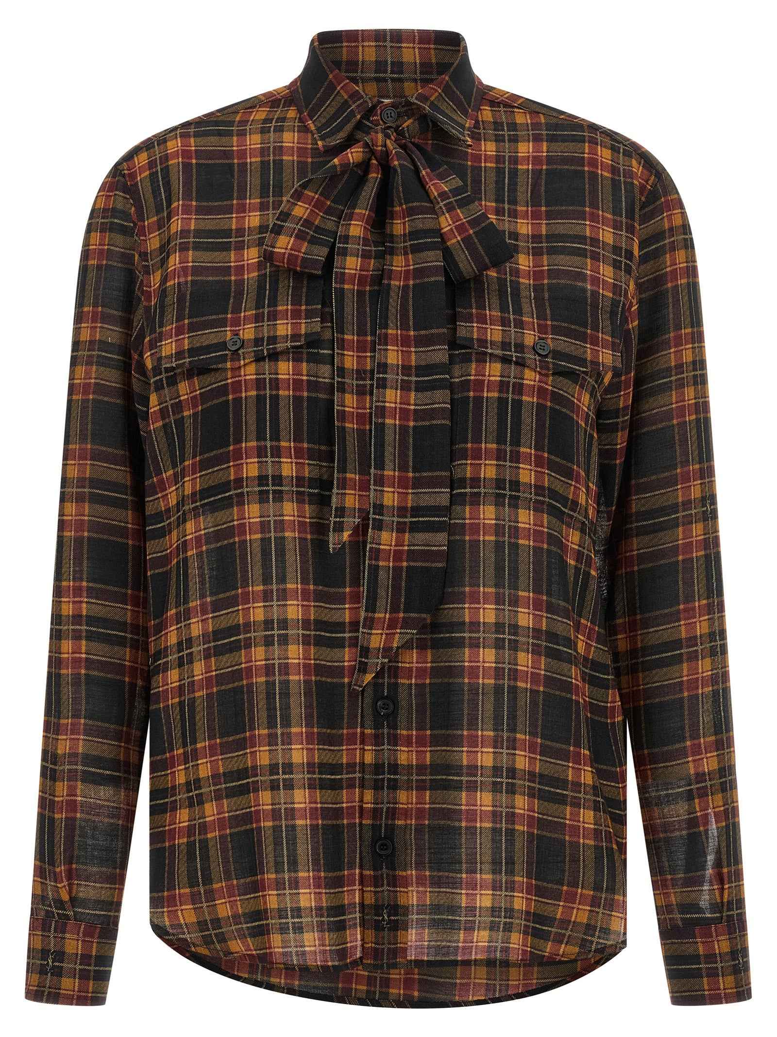 Saint Laurent Multicolor Wool Blouse