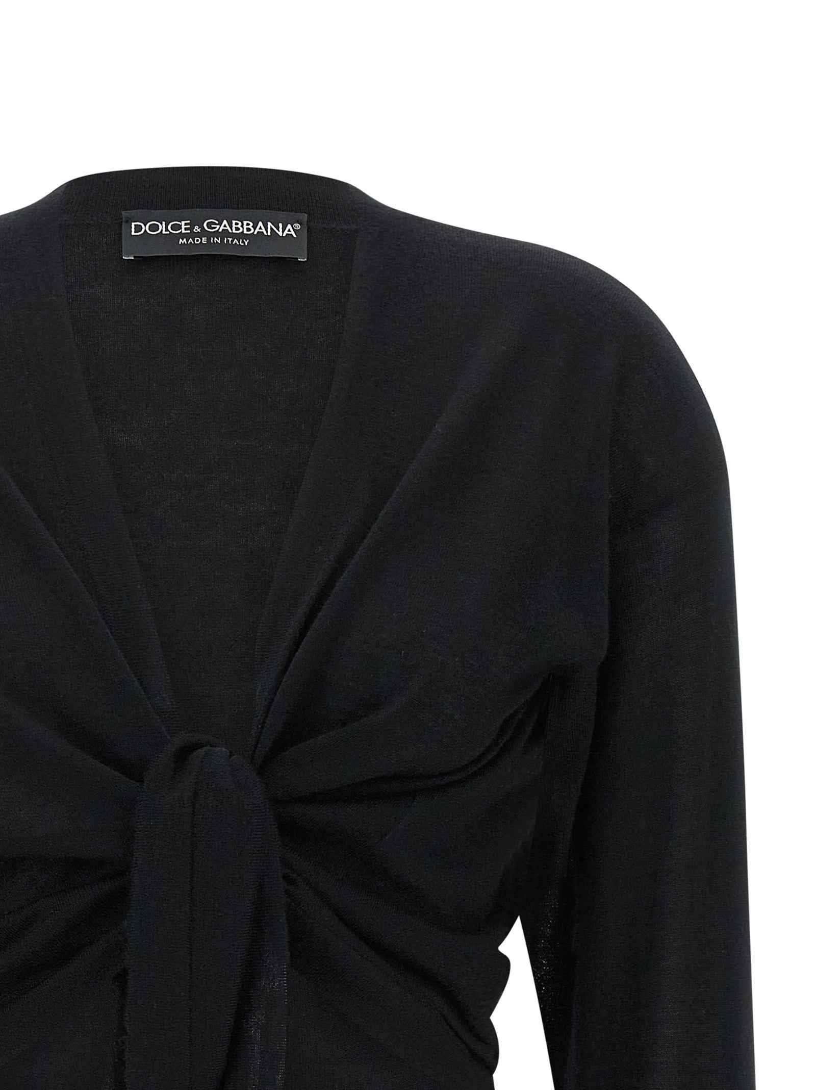 Dolce & Gabbana Black Cashmere Cardigan