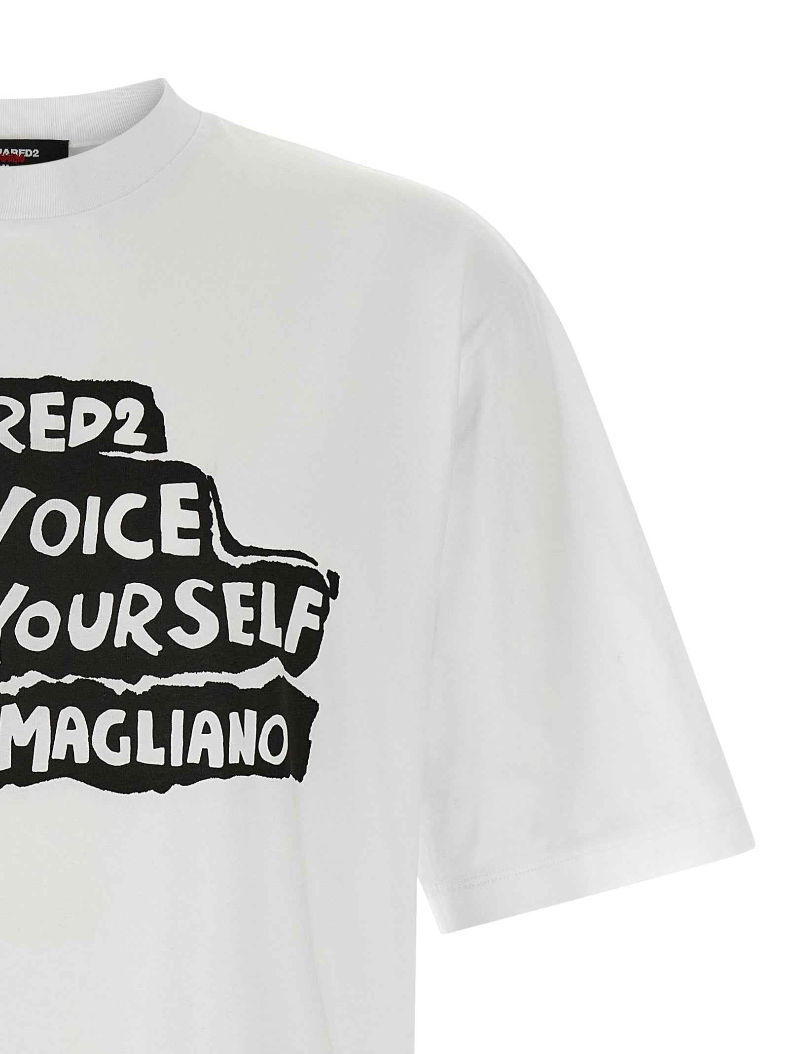 Dsquared² Bicolor Cotton T-Shirt