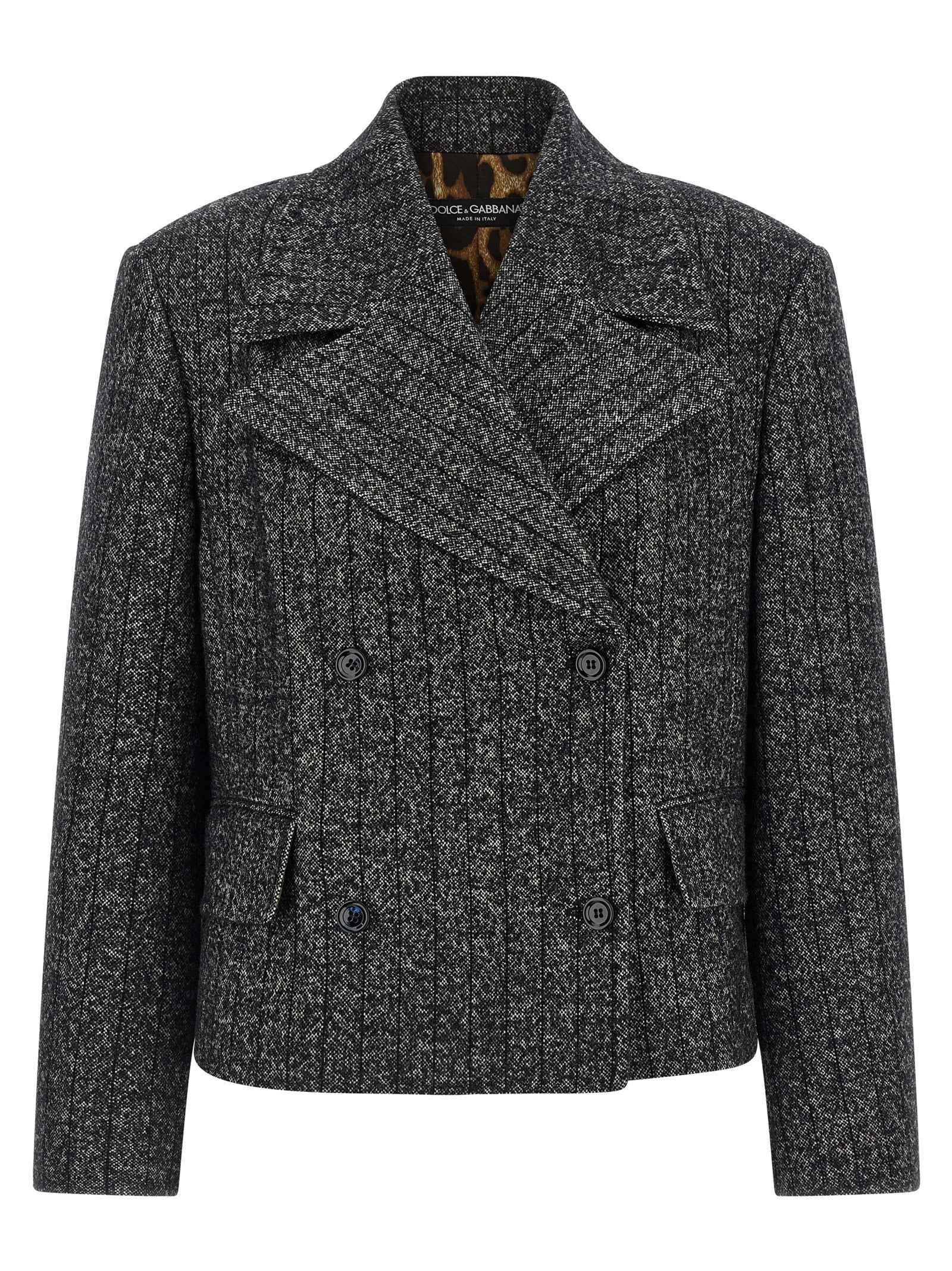 Dolce & Gabbana Bicolor Elastane Blazer
