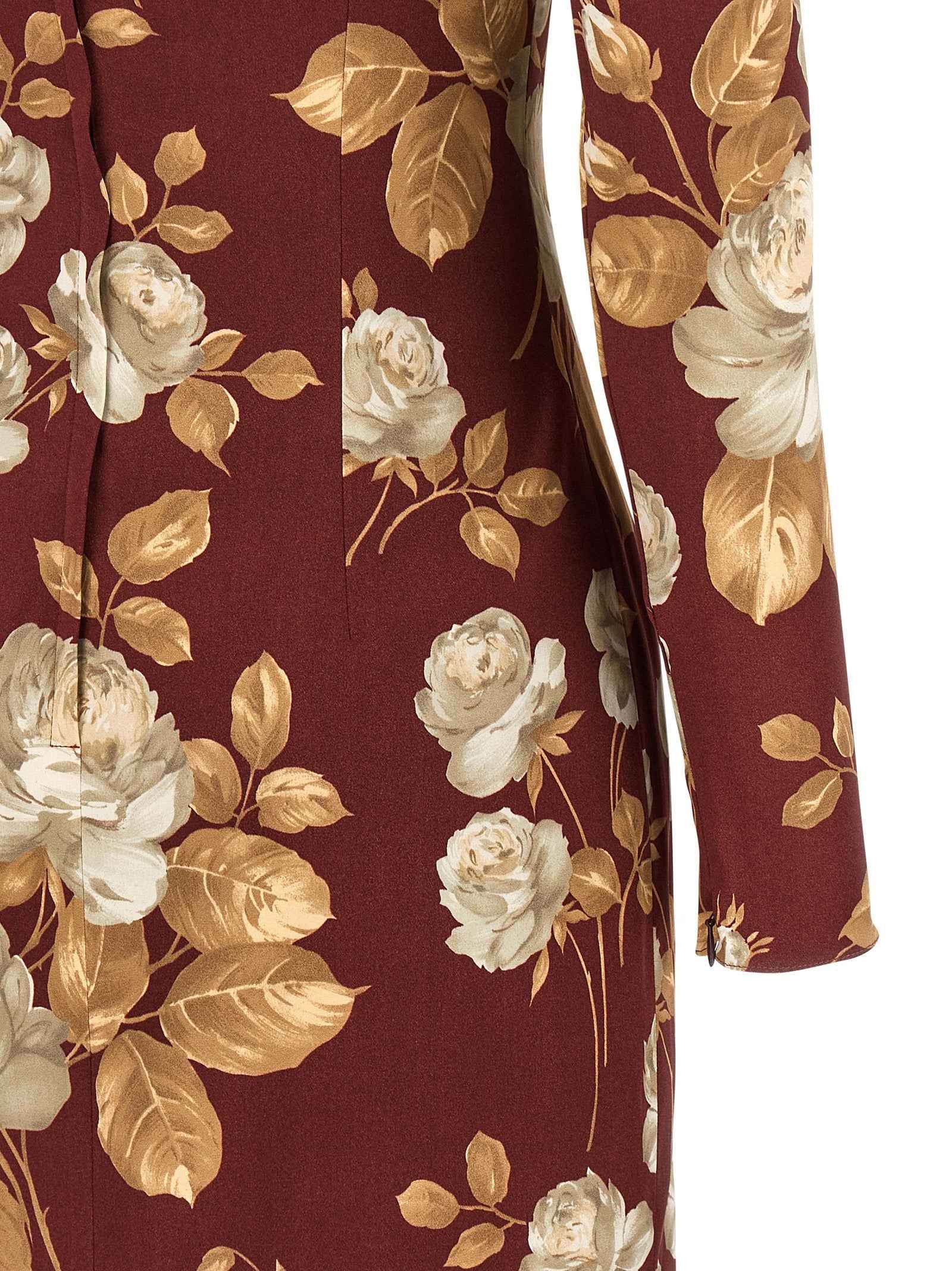 Dolce & Gabbana Multicolor Elastane Midi Dress