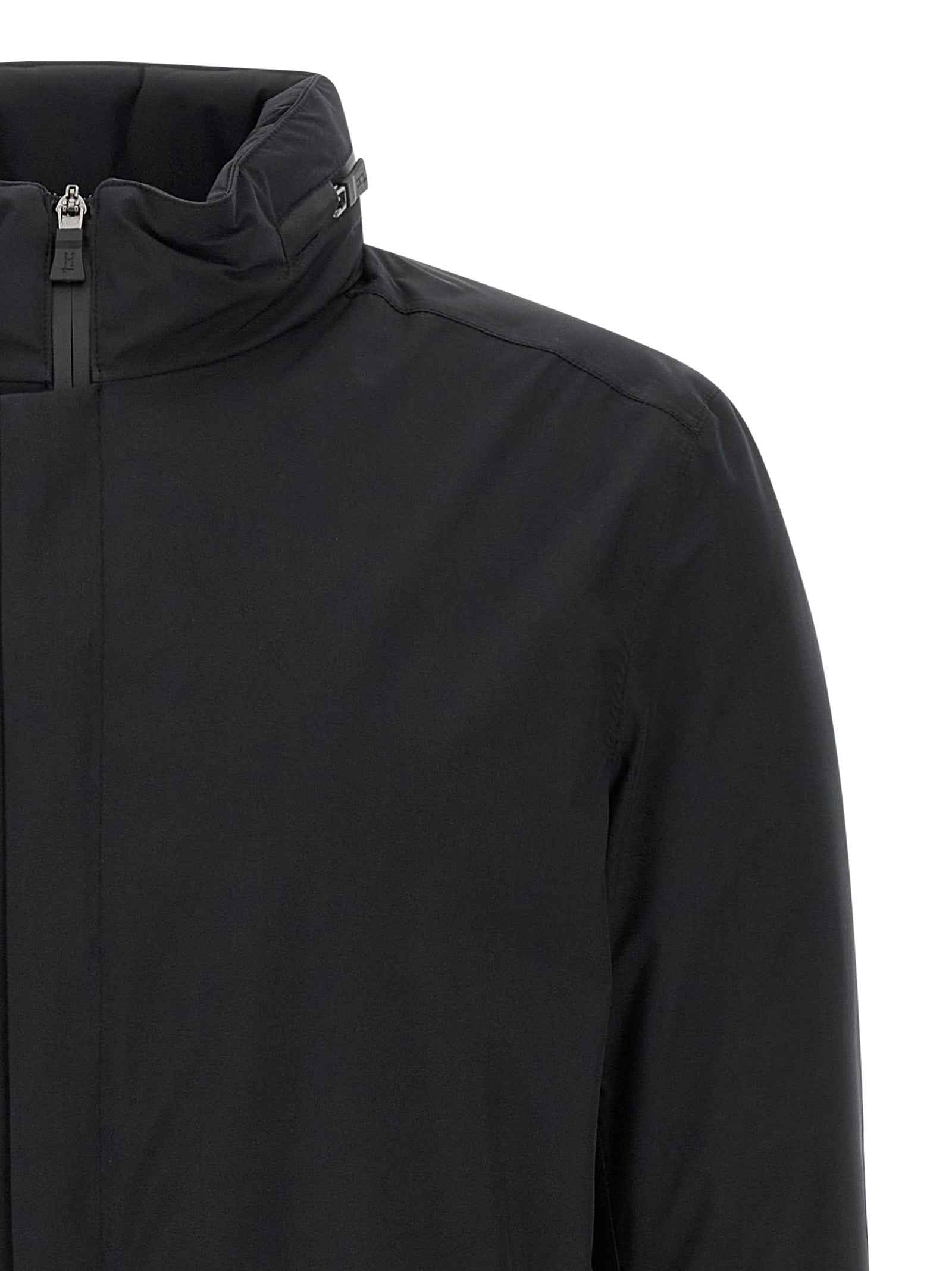Herno Black Polyester Parka