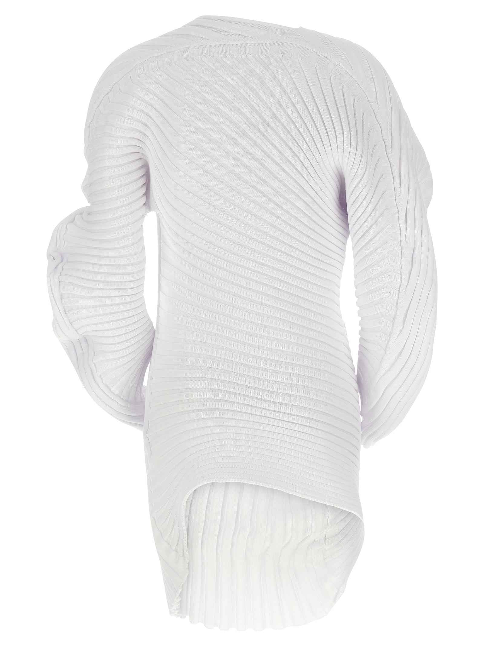 Issey Miyake White Polyester Casual Dress
