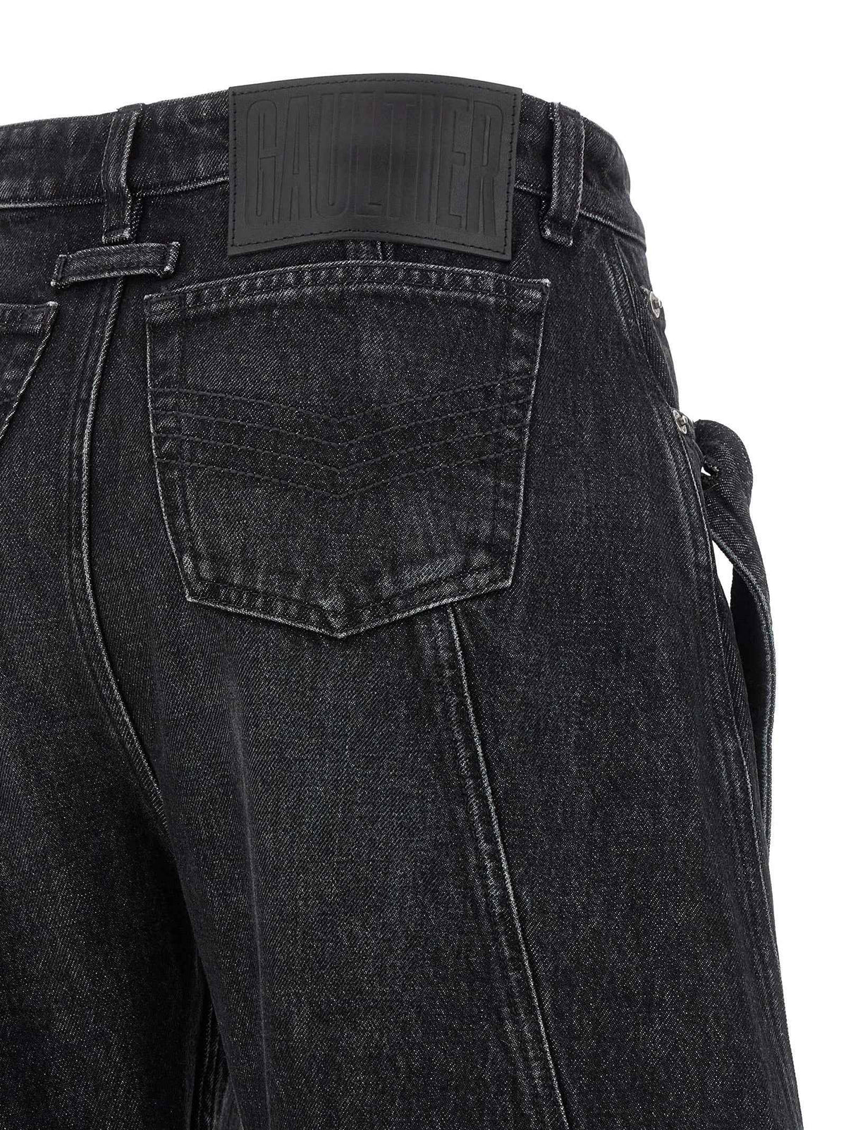 Jean Paul Gaultier Black Cotton Jeans Denim