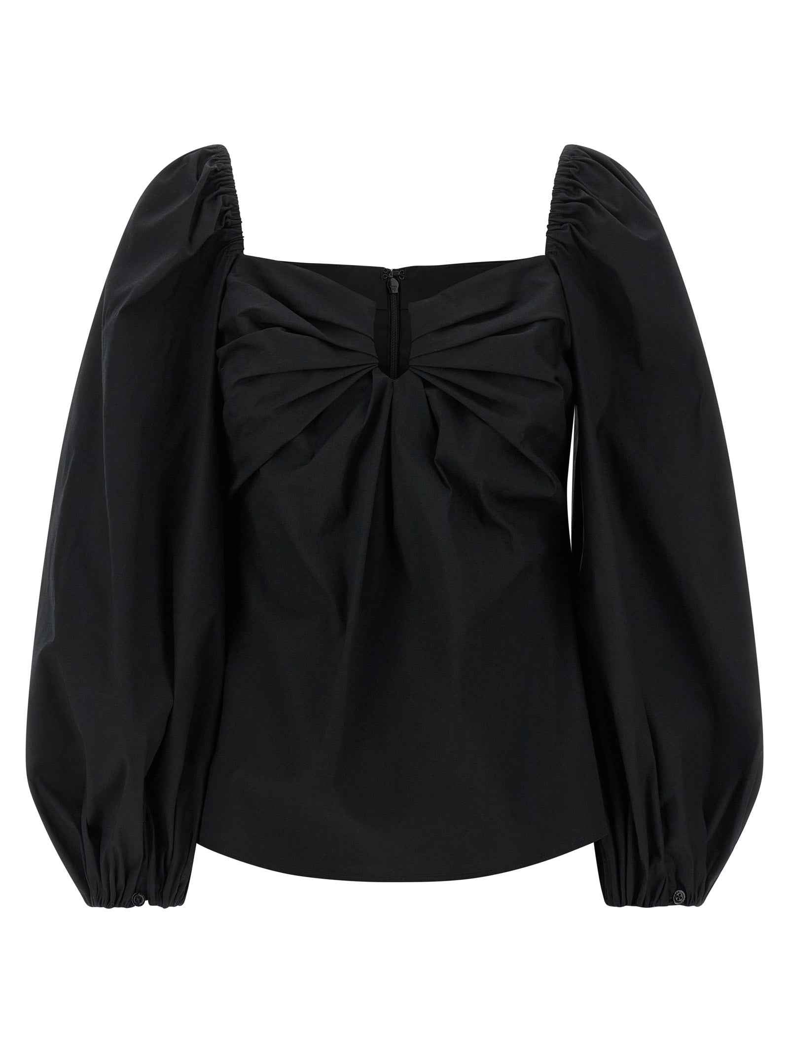Carolina Herrera Black Cotton Tank Tops