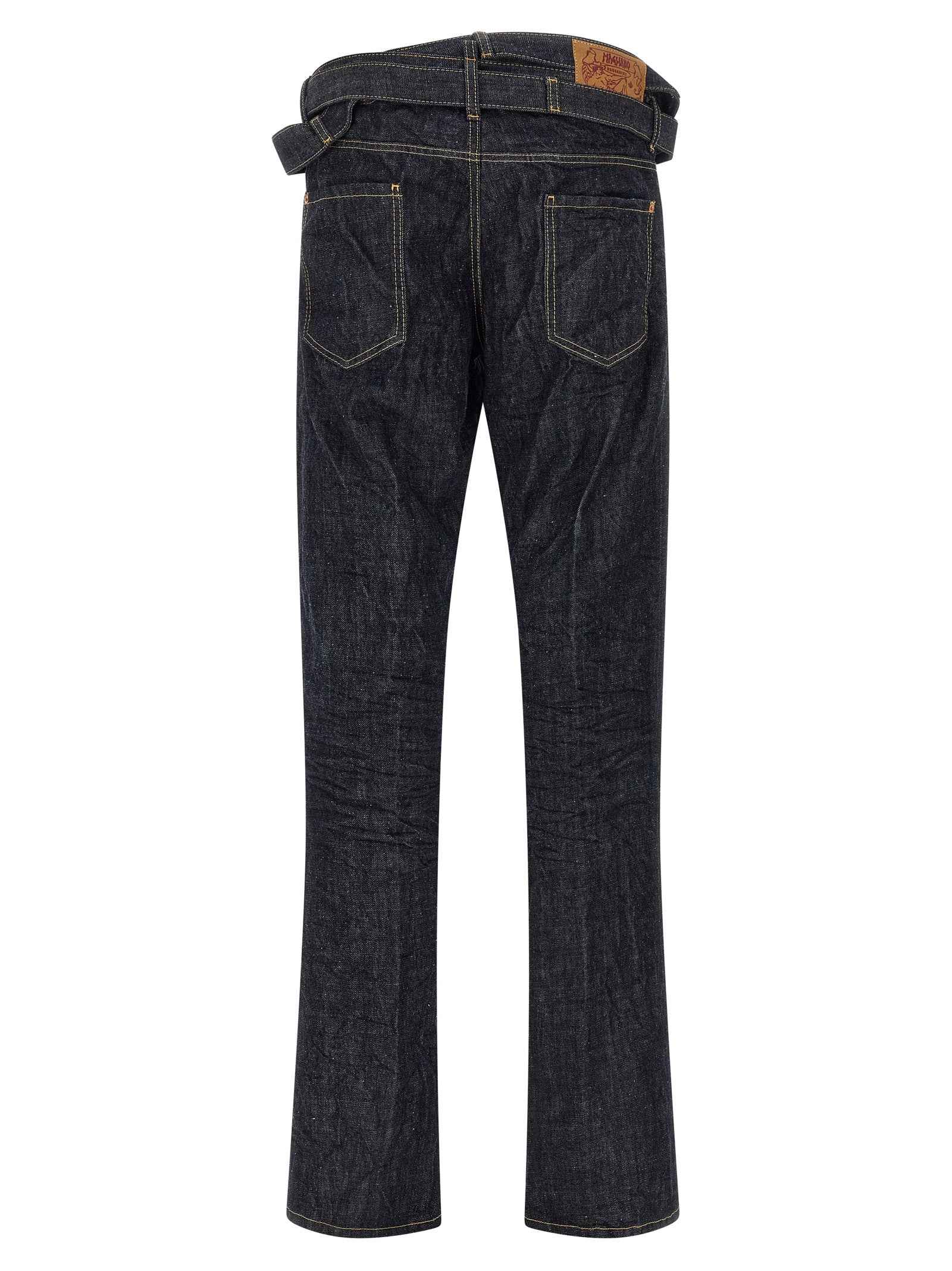 Dsquared² Blue Cotton Straight-Leg Jeans