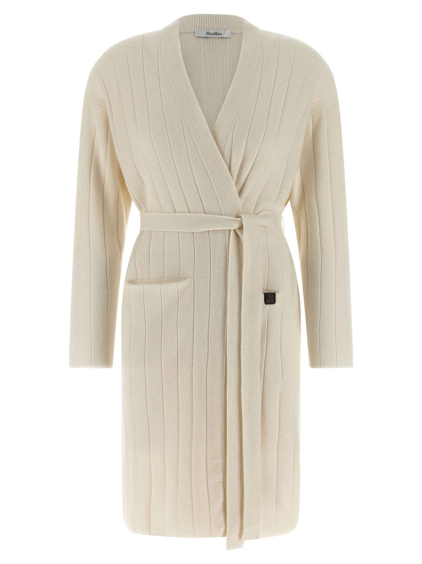 Max Mara White Cashmere Cardigan