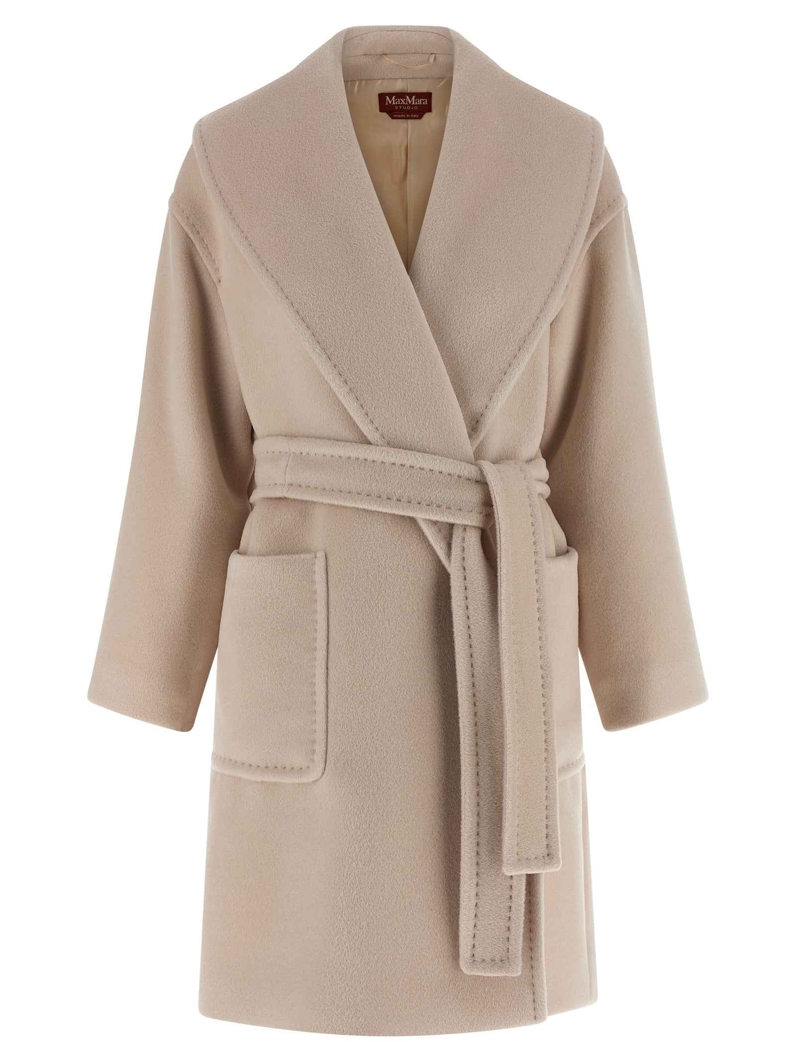 Max Mara Beige Wool Coat