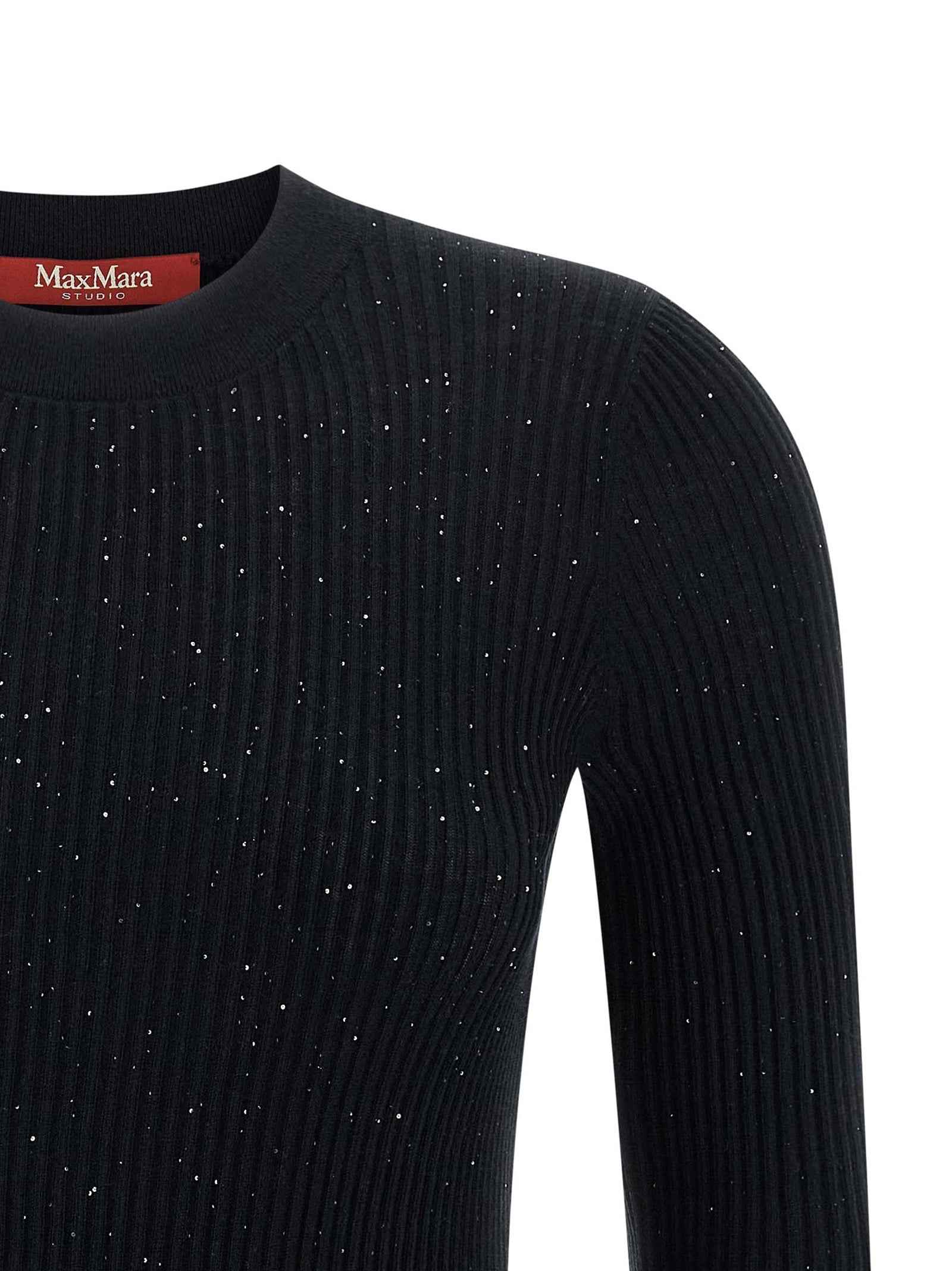 Max Mara Black Silk Cardigan