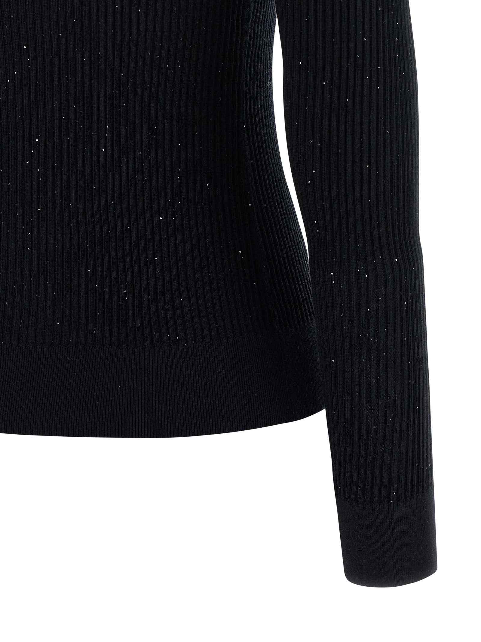 Max Mara Black Silk Cardigan