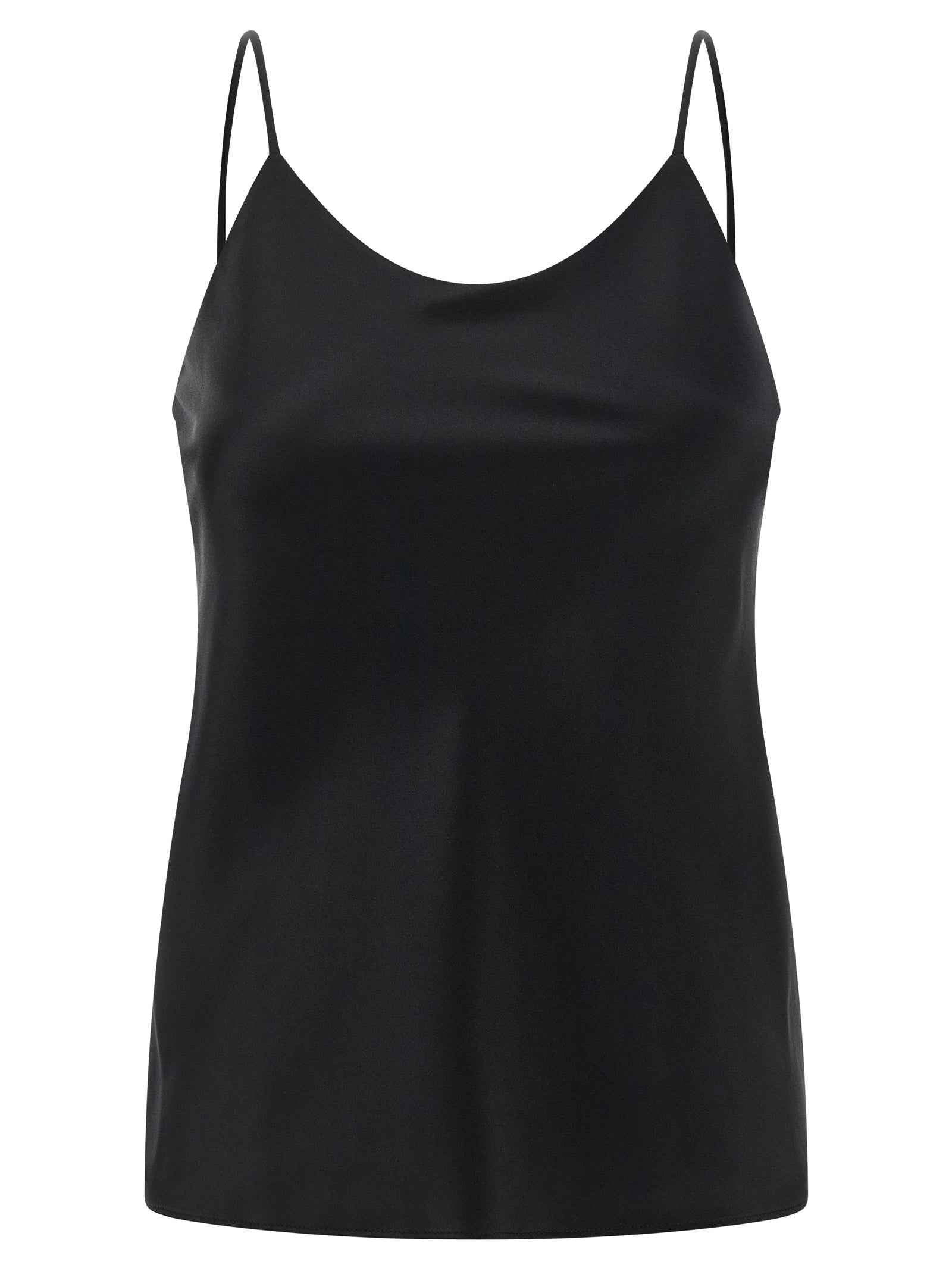 Max Mara Black Silk Tank Tops
