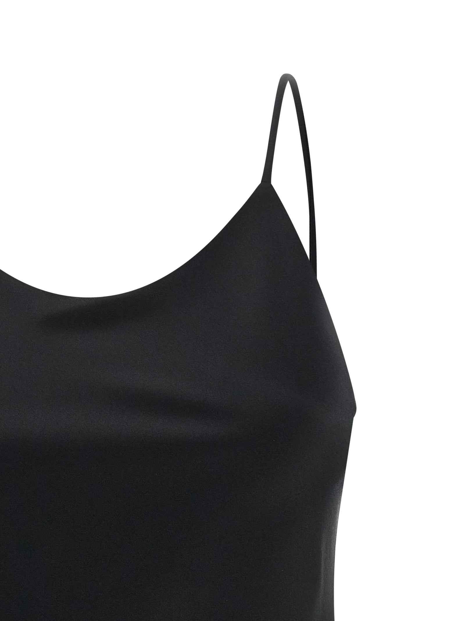 Max Mara Black Silk Tank Tops