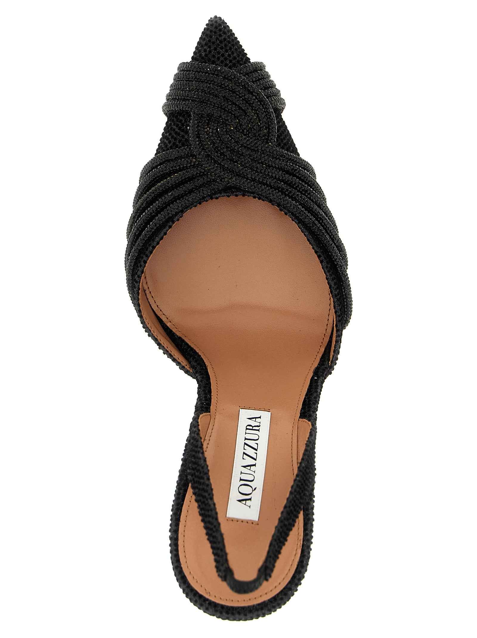 Aquazzura Black Textile High Heel Pumps