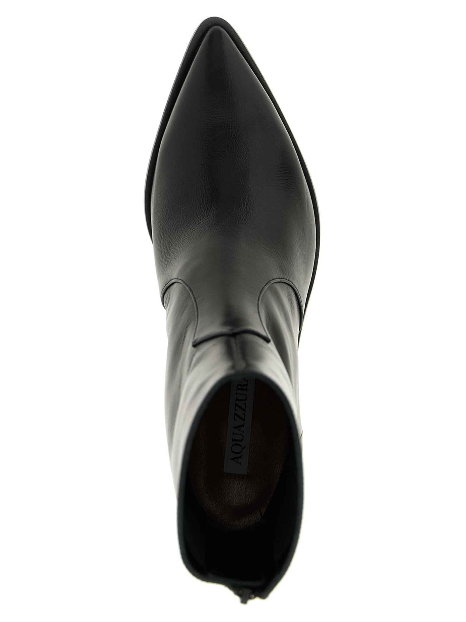 Aquazzura Black Calfskin Chelsea Boots