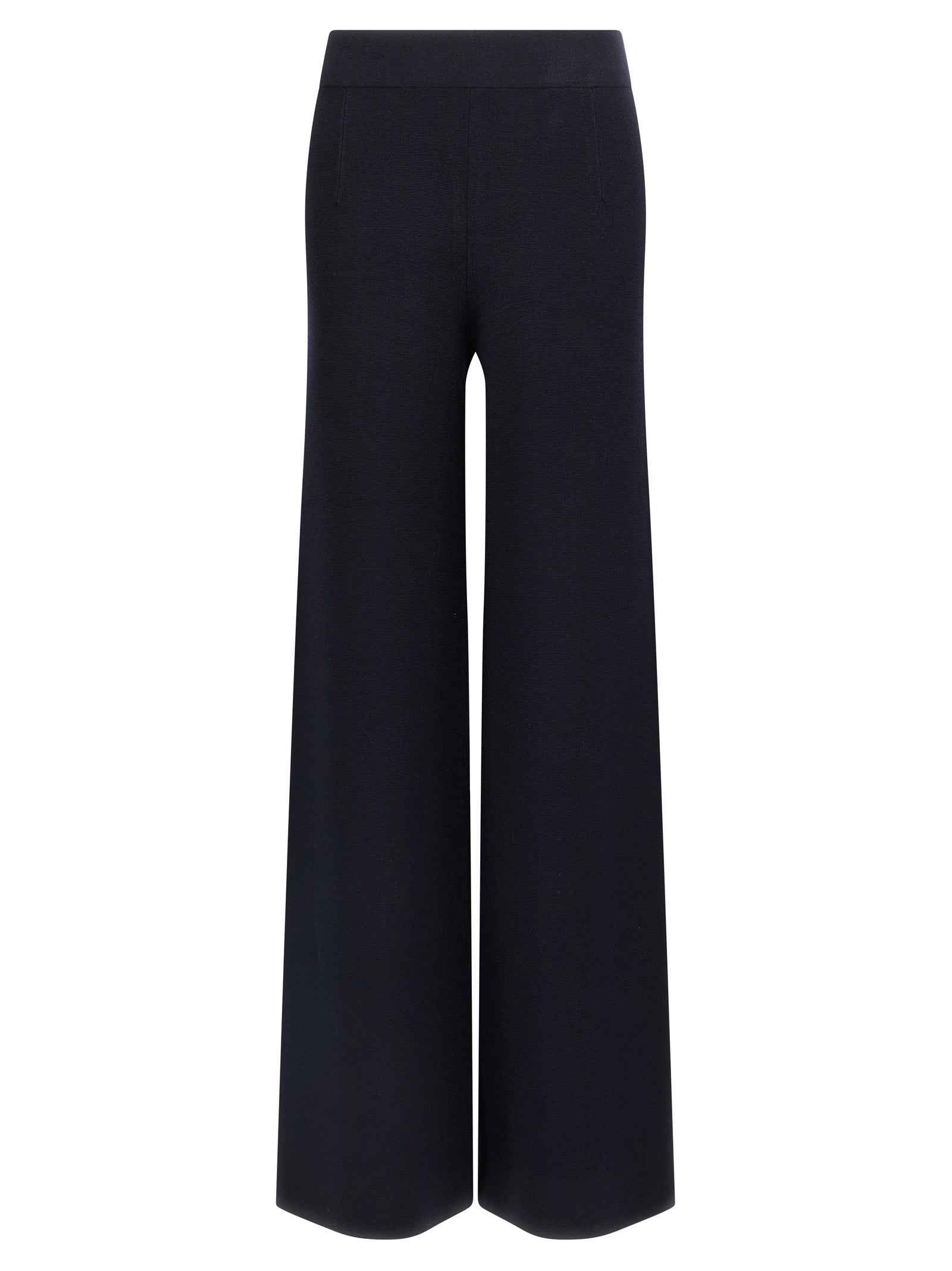 Max Mara Blue Viscose Casual Pants