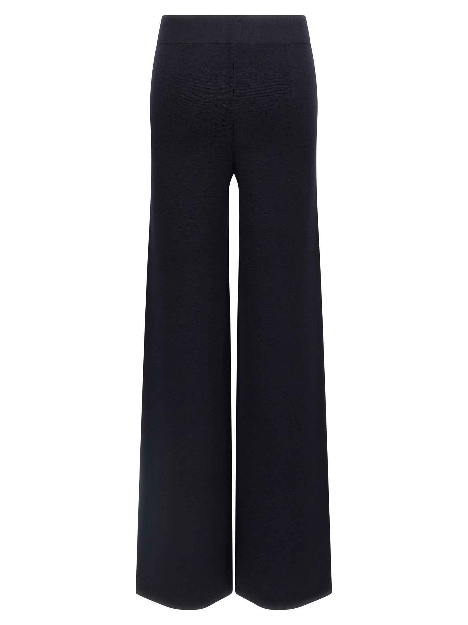 Max Mara Blue Viscose Casual Pants