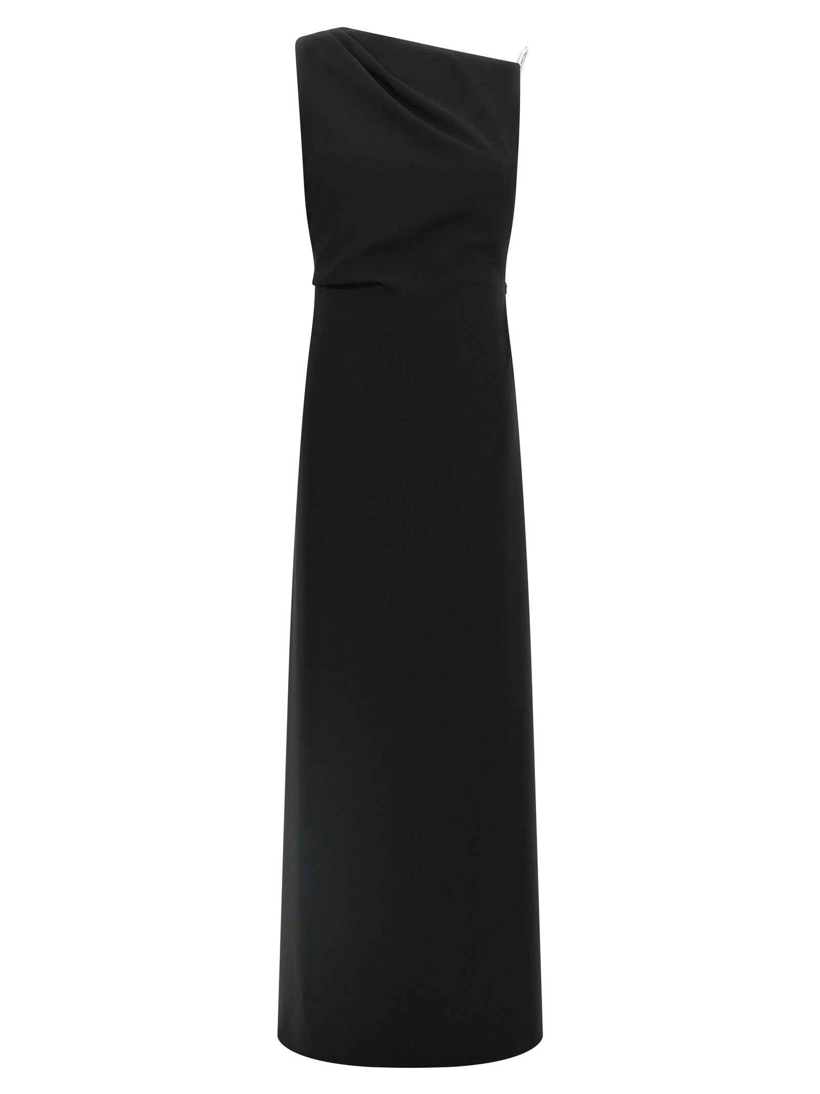 Max Mara Black Triacetate Long Dress