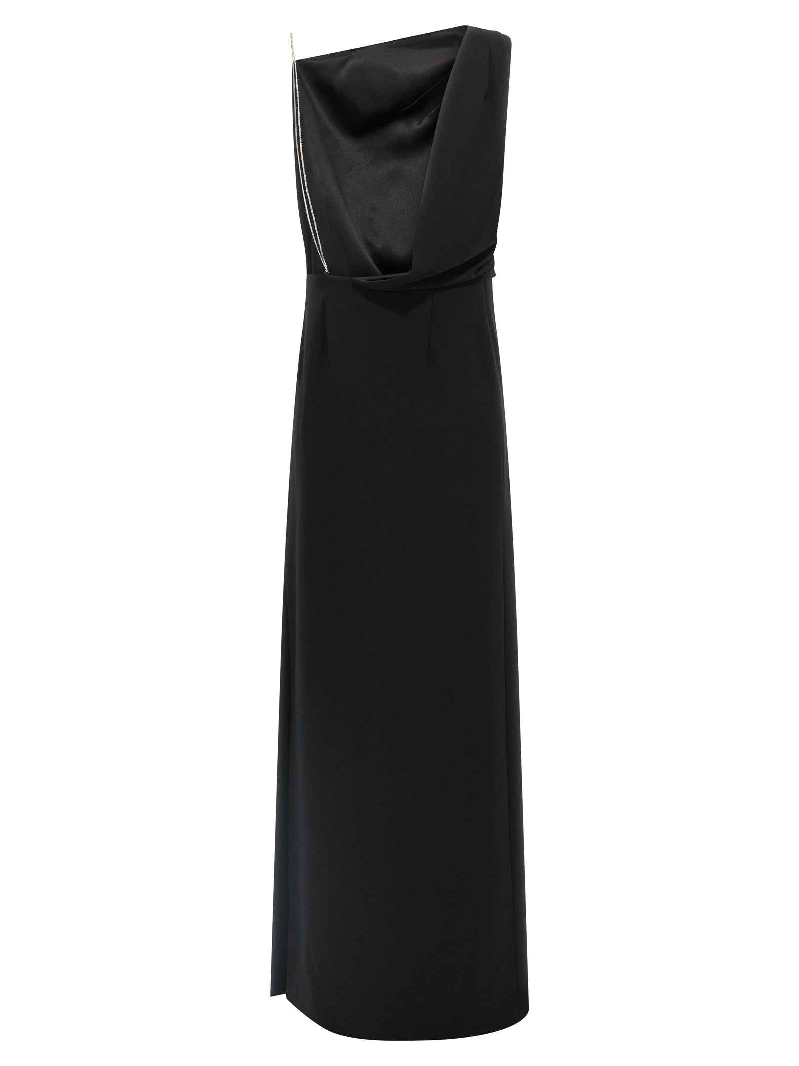Max Mara Black Triacetate Long Dress