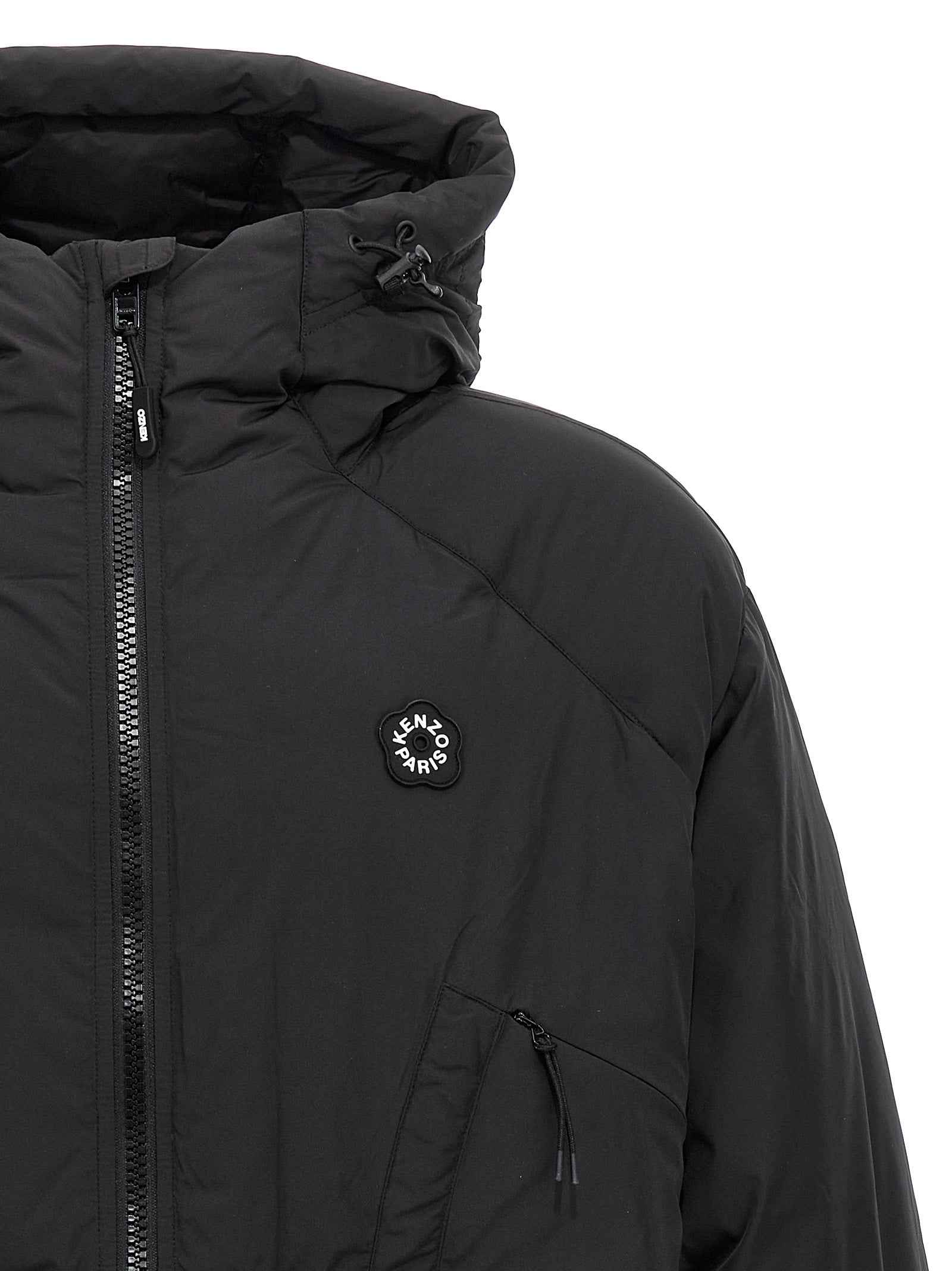 Kenzo Black Polyester Shell Jacket