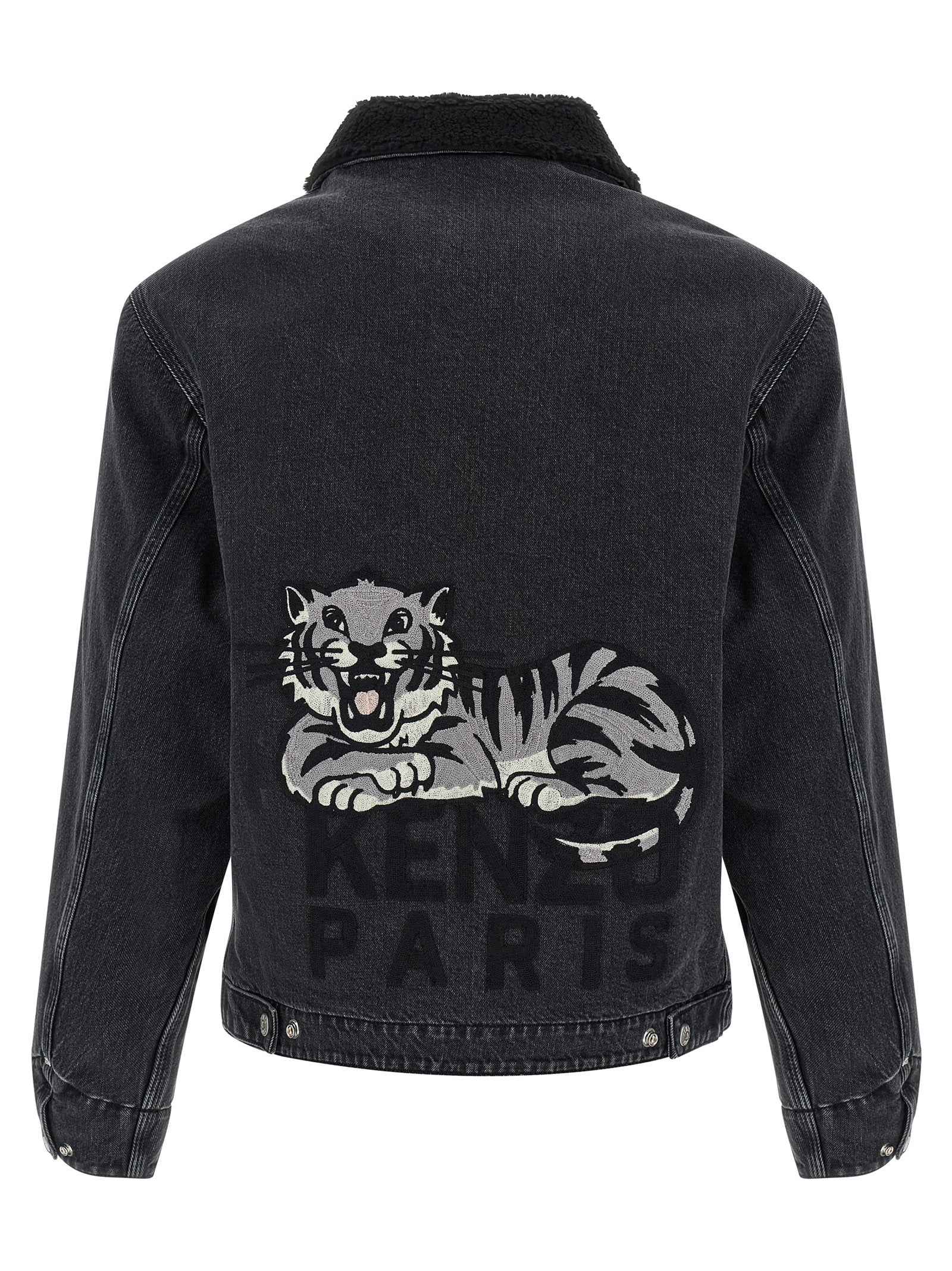 Kenzo Black Cotton Denim Jacket