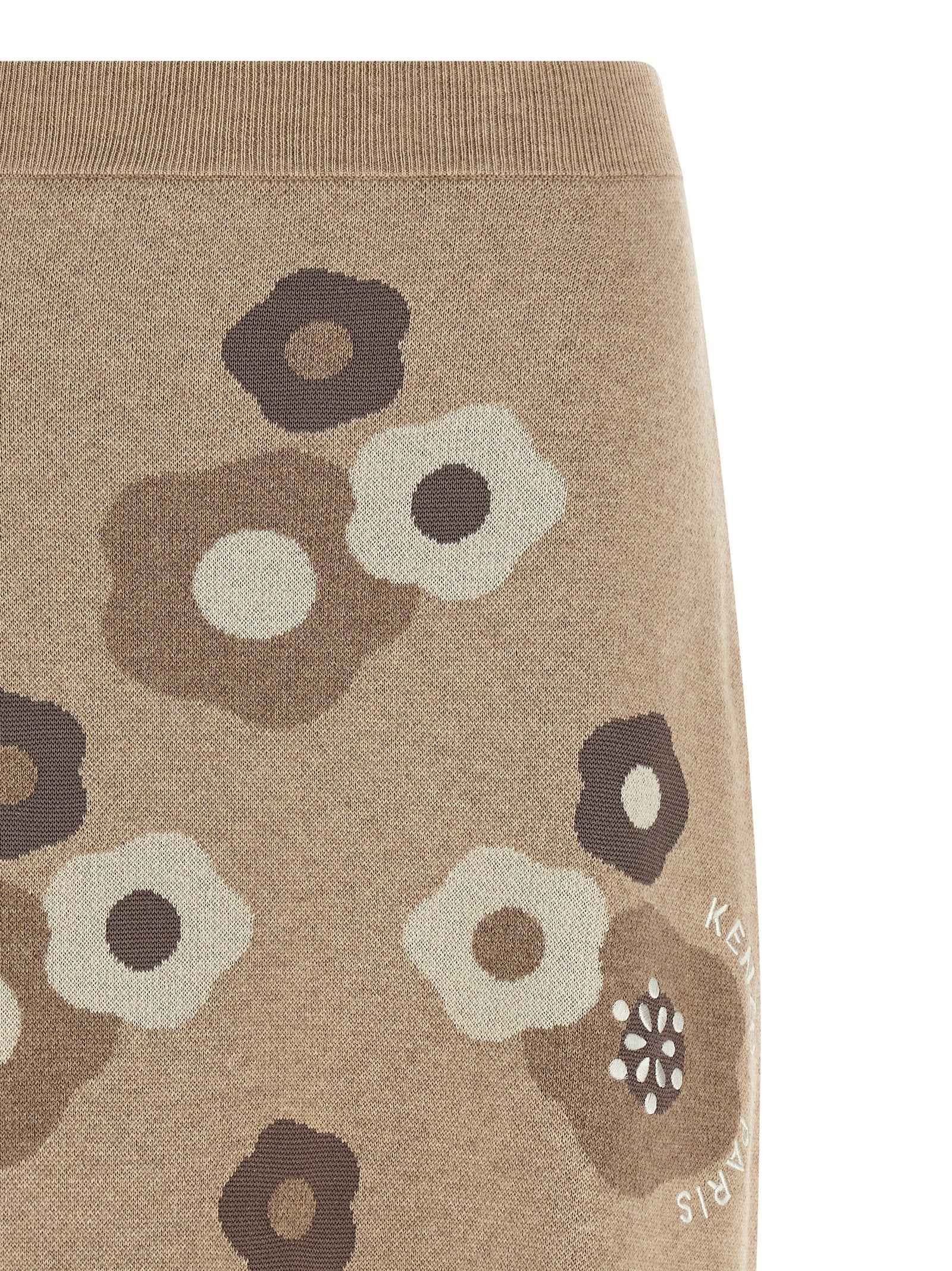 Kenzo Beige Wool Long Skirt
