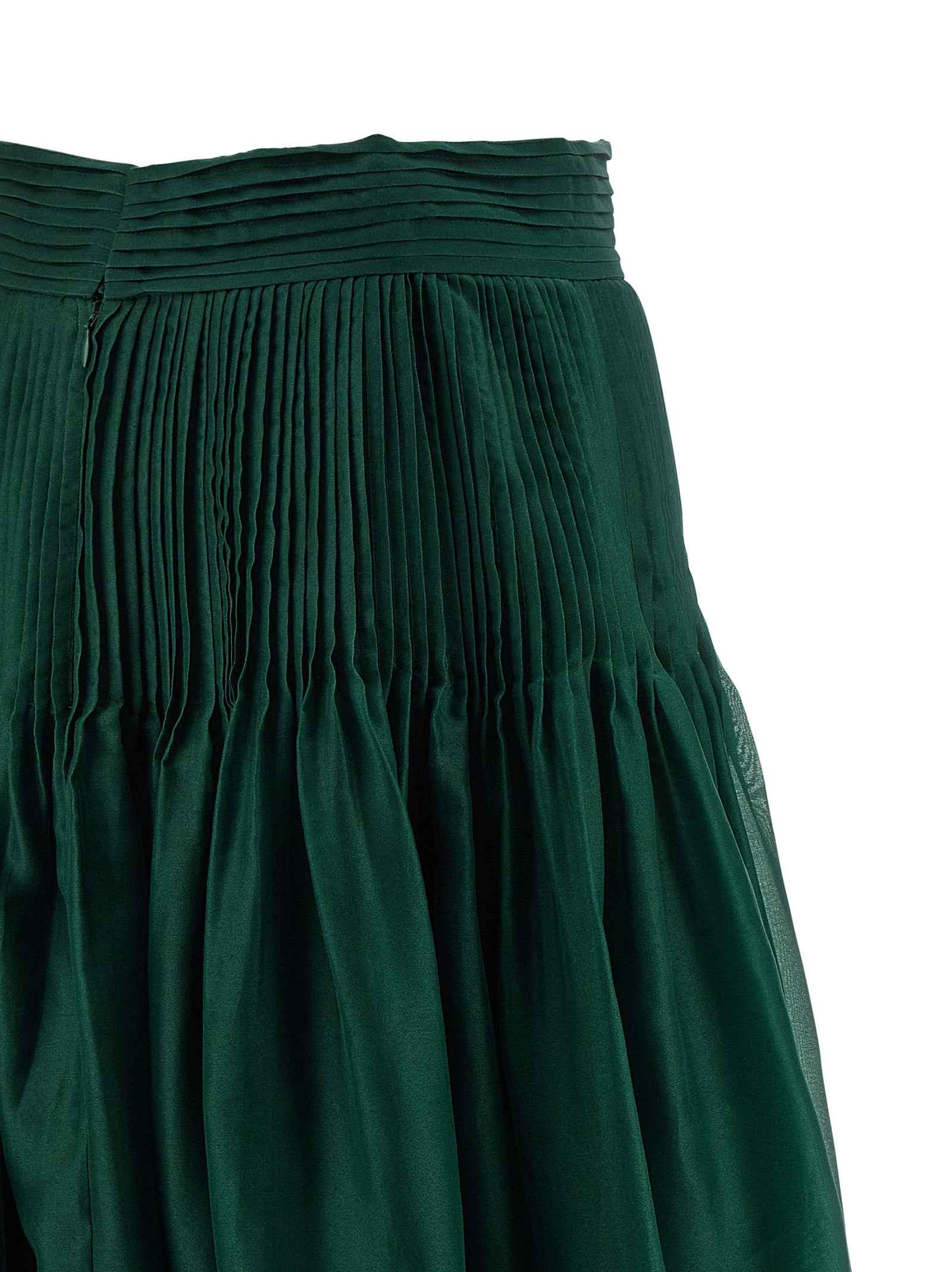Carolina Herrera Bicolor Silk Mini Skirt