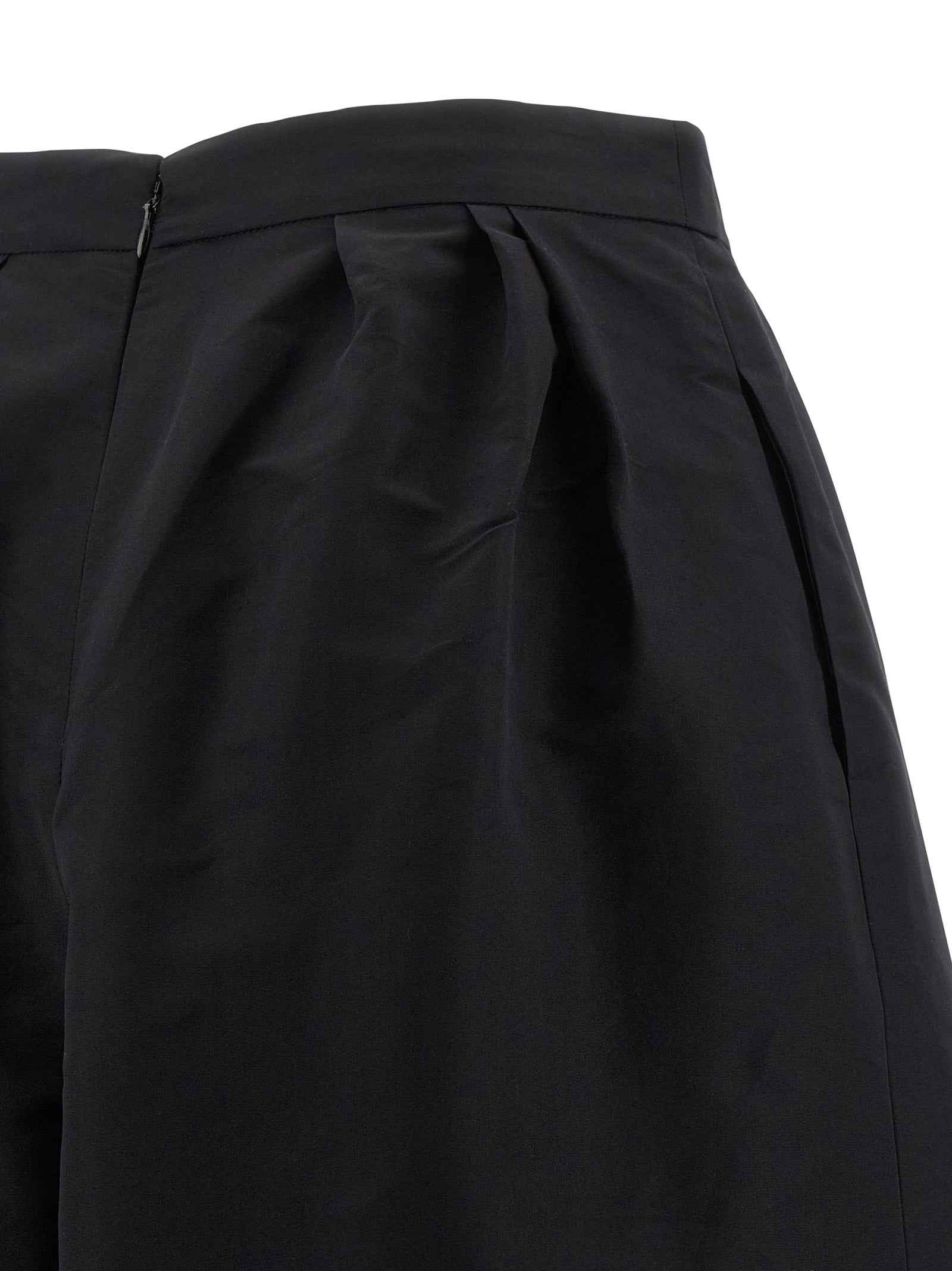 Carolina Herrera Black Silk Casual Pants