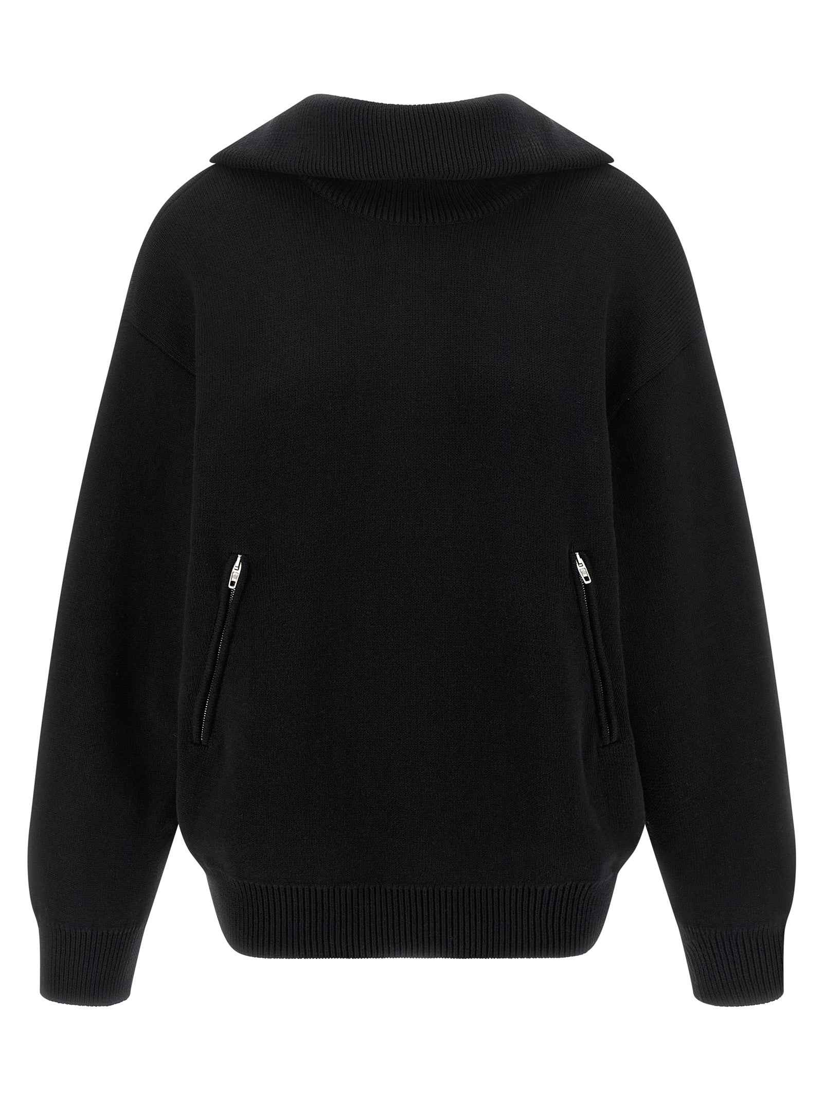 Balenciaga Black Cotton Cardigan