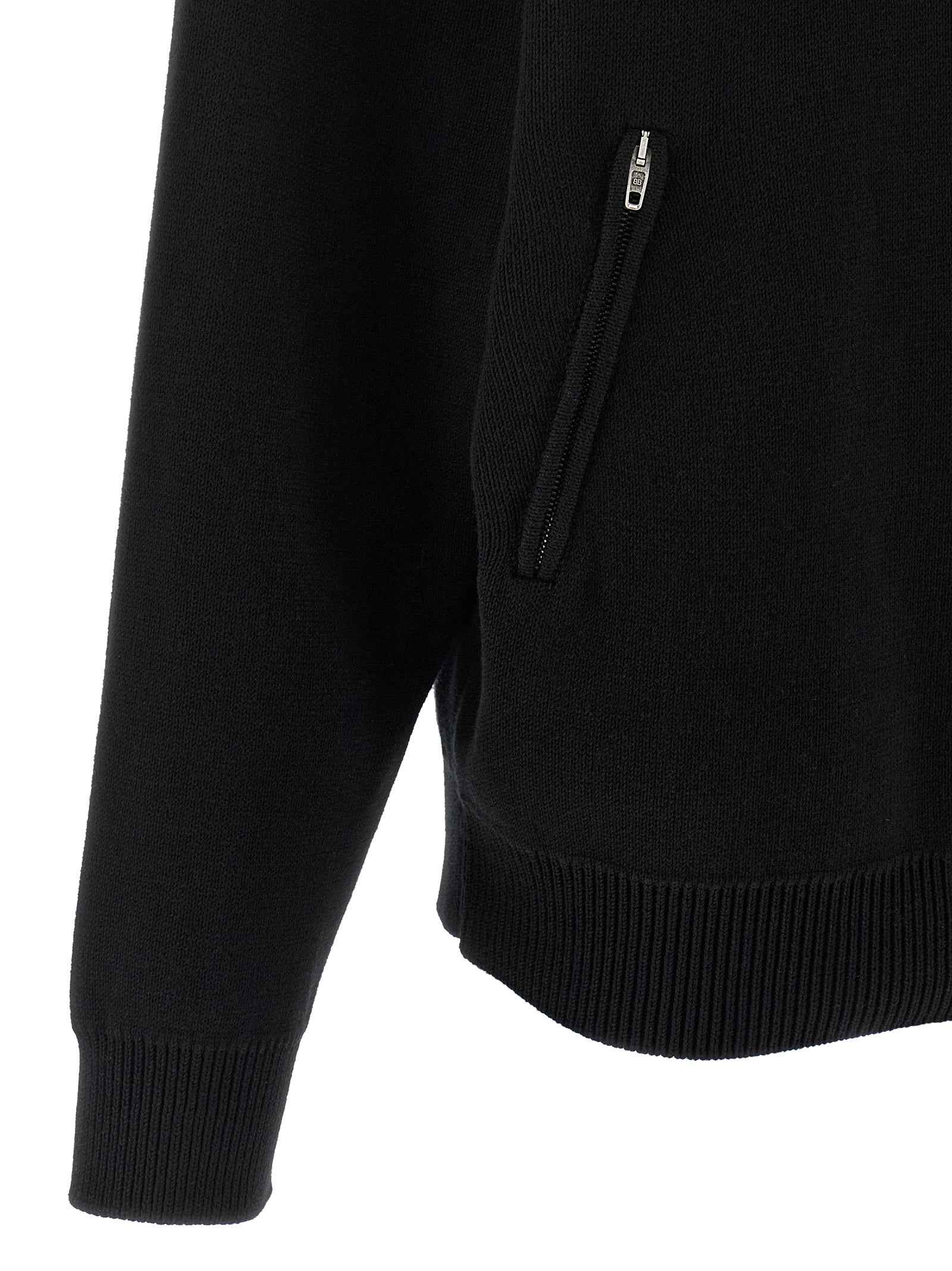 Balenciaga Black Cotton Cardigan