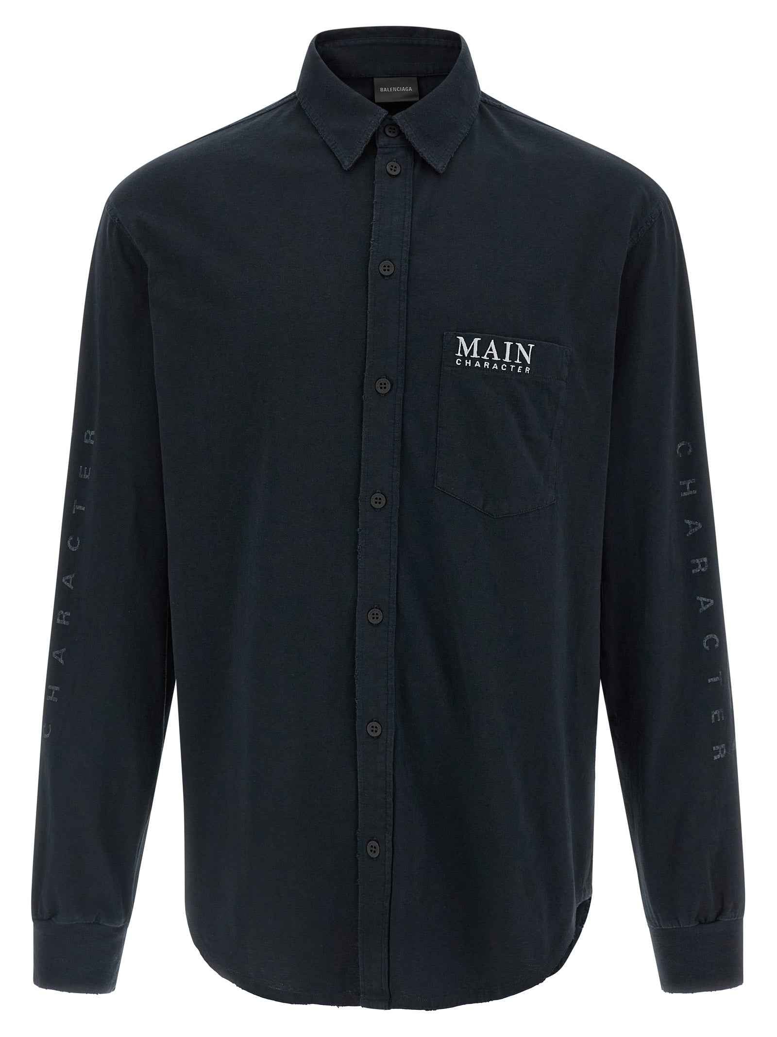 Balenciaga Black Cotton Blouse