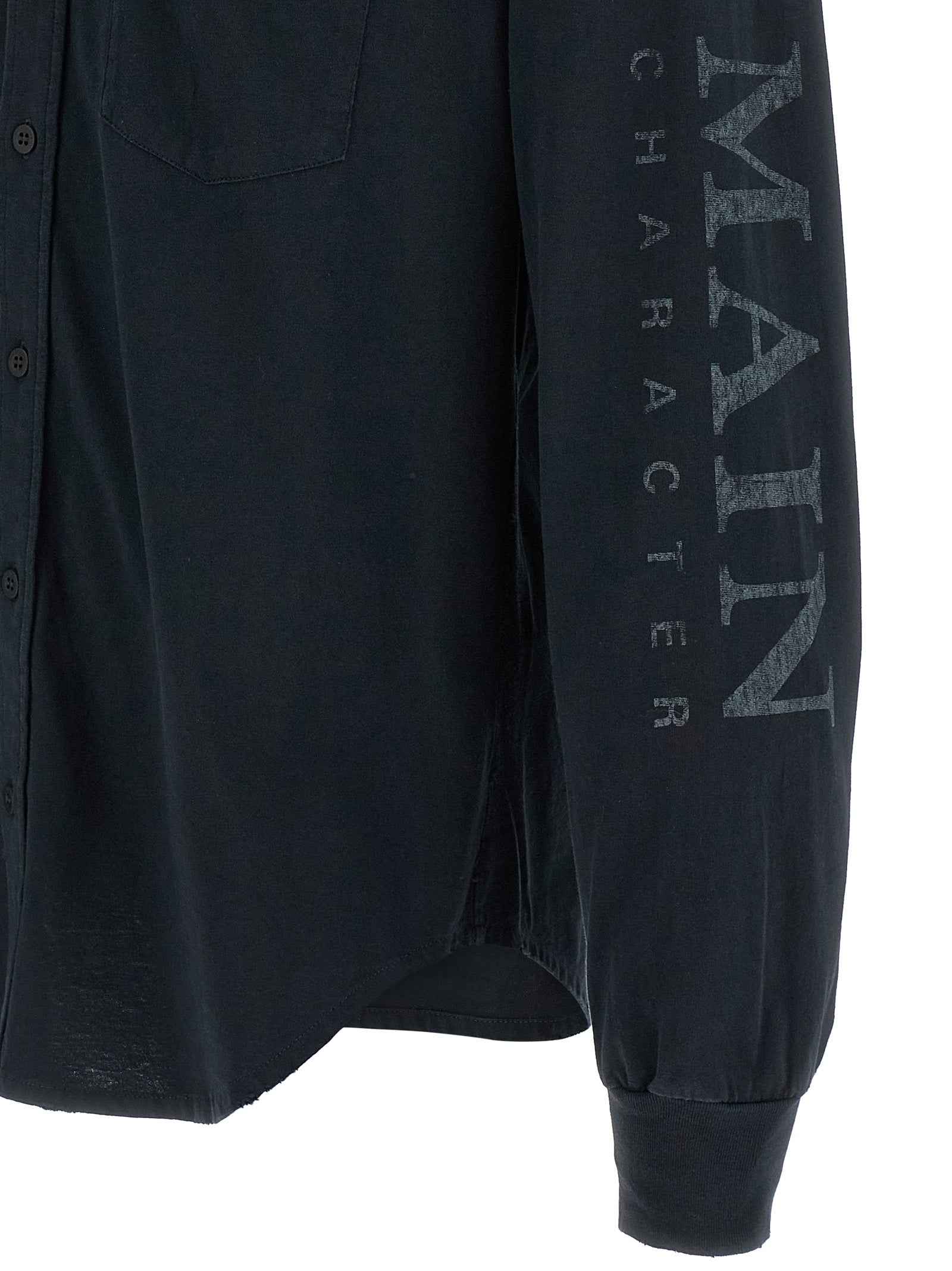 Balenciaga Black Cotton Blouse