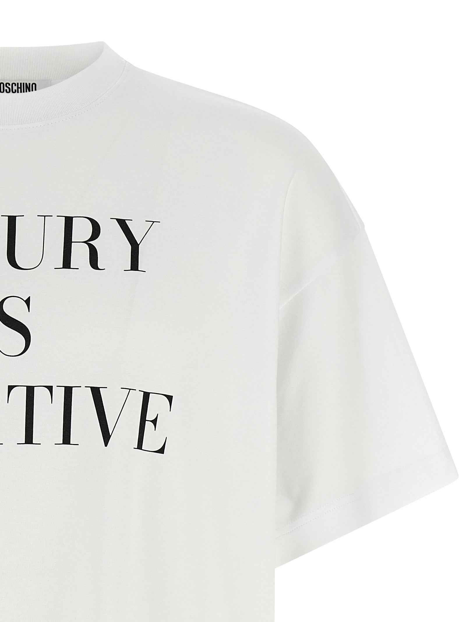 Moschino White Cotton T-Shirt