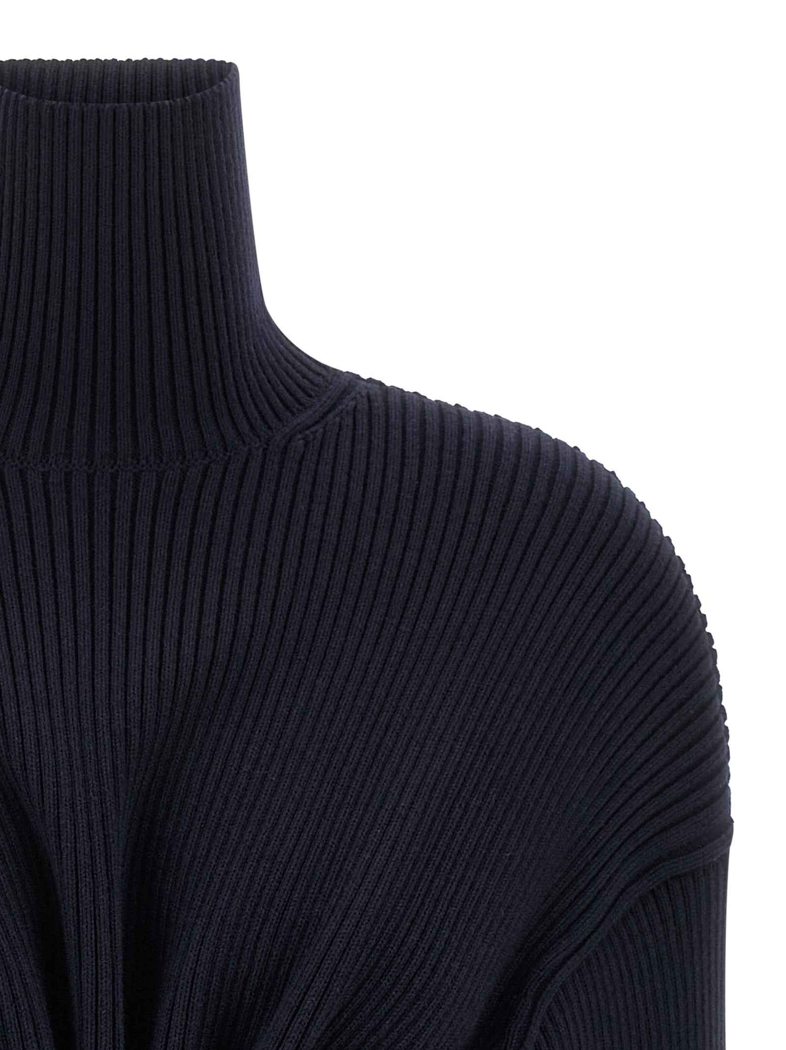 Balenciaga Blue Wool Short Dress