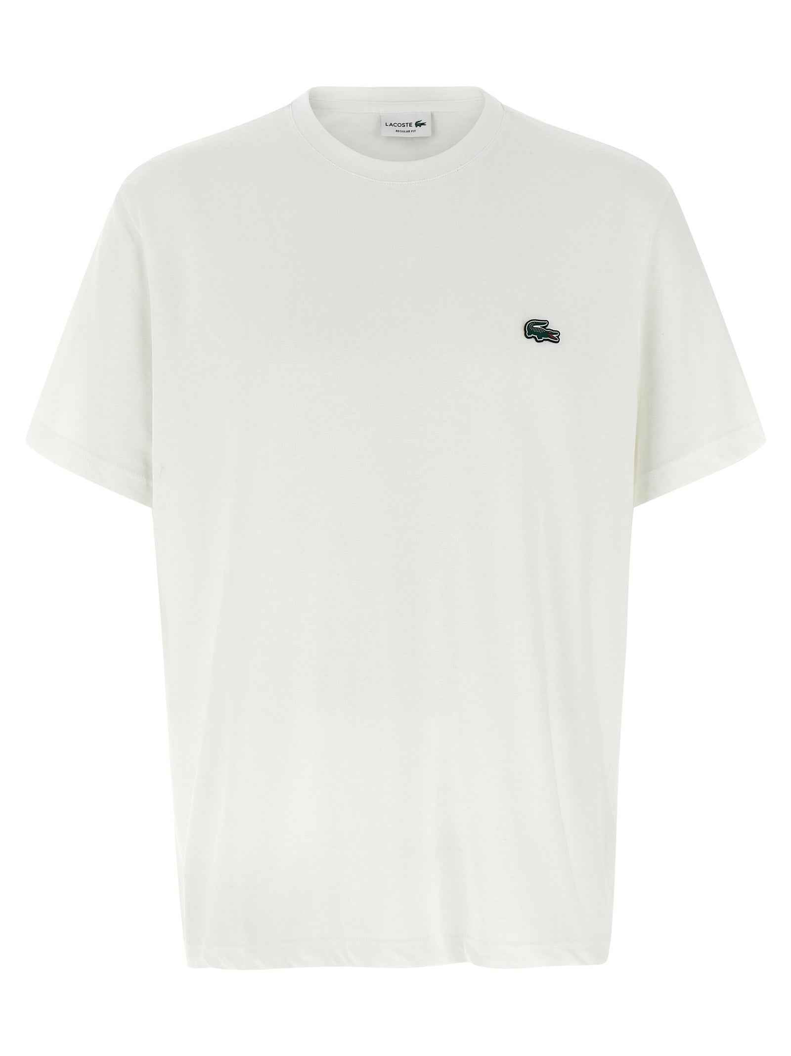 Lacoste White Cotton T-Shirt