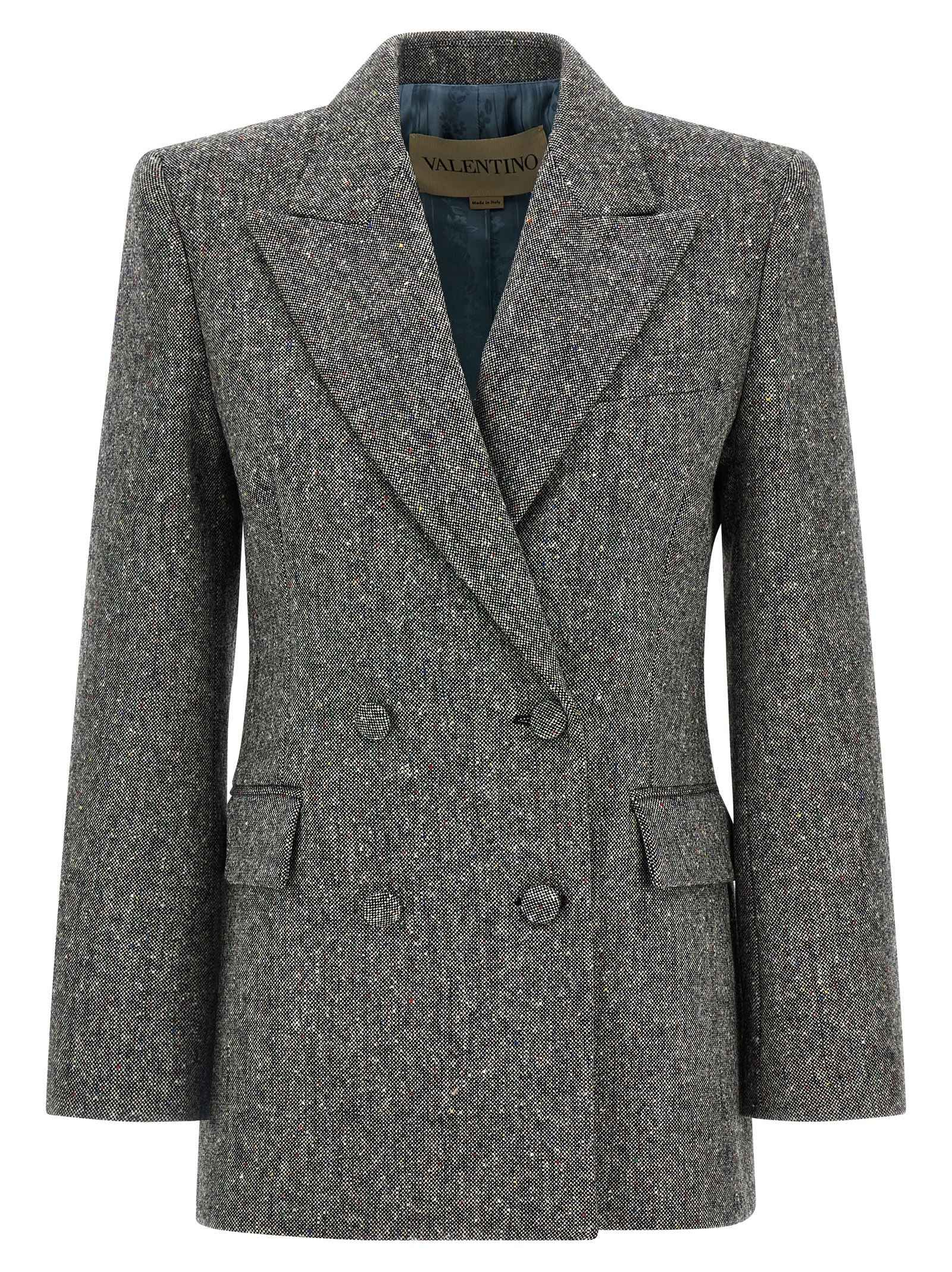Valentino Garavani Gray Virgin Wool Blazer