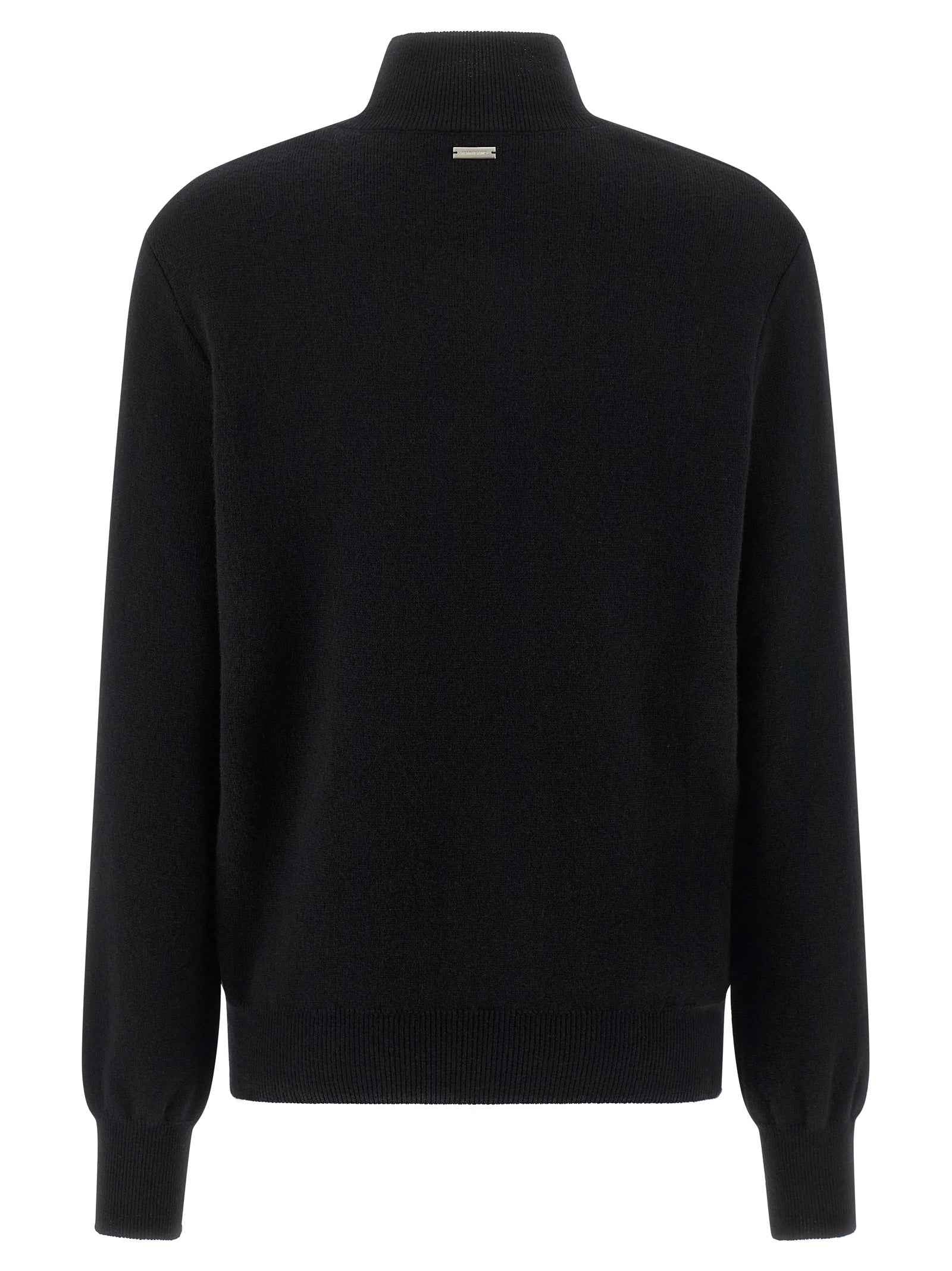 Ferragamo Black Virgin Wool Cardigan