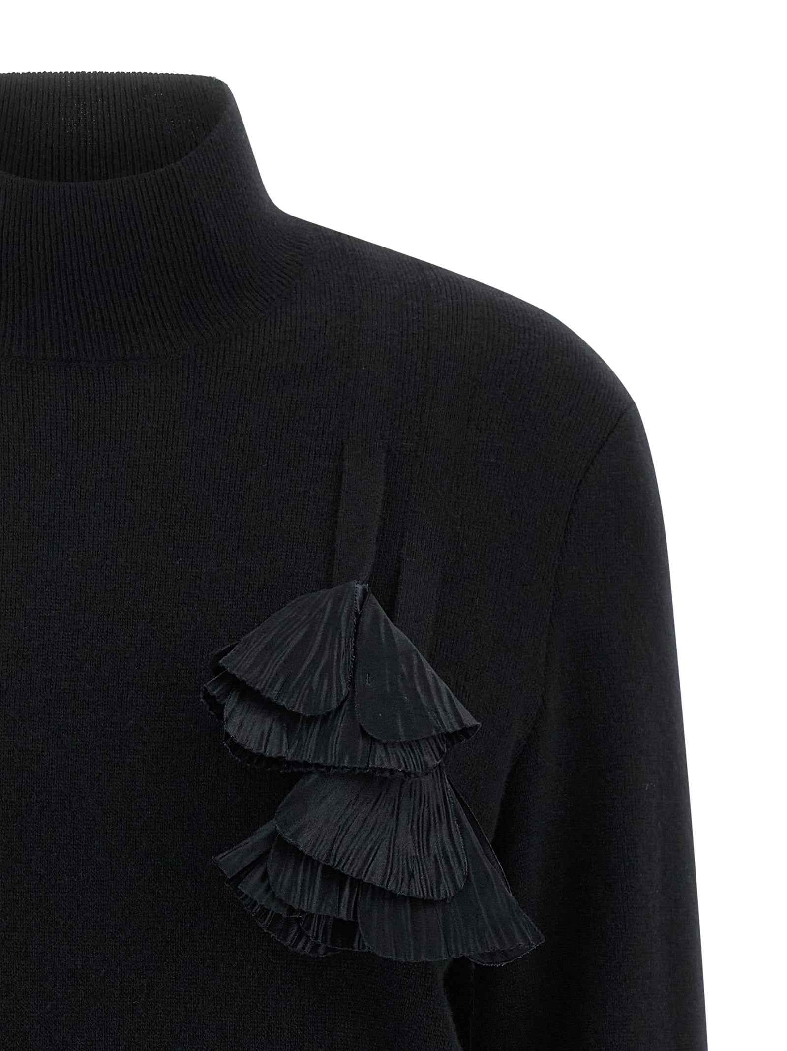 Ferragamo Black Virgin Wool Cardigan