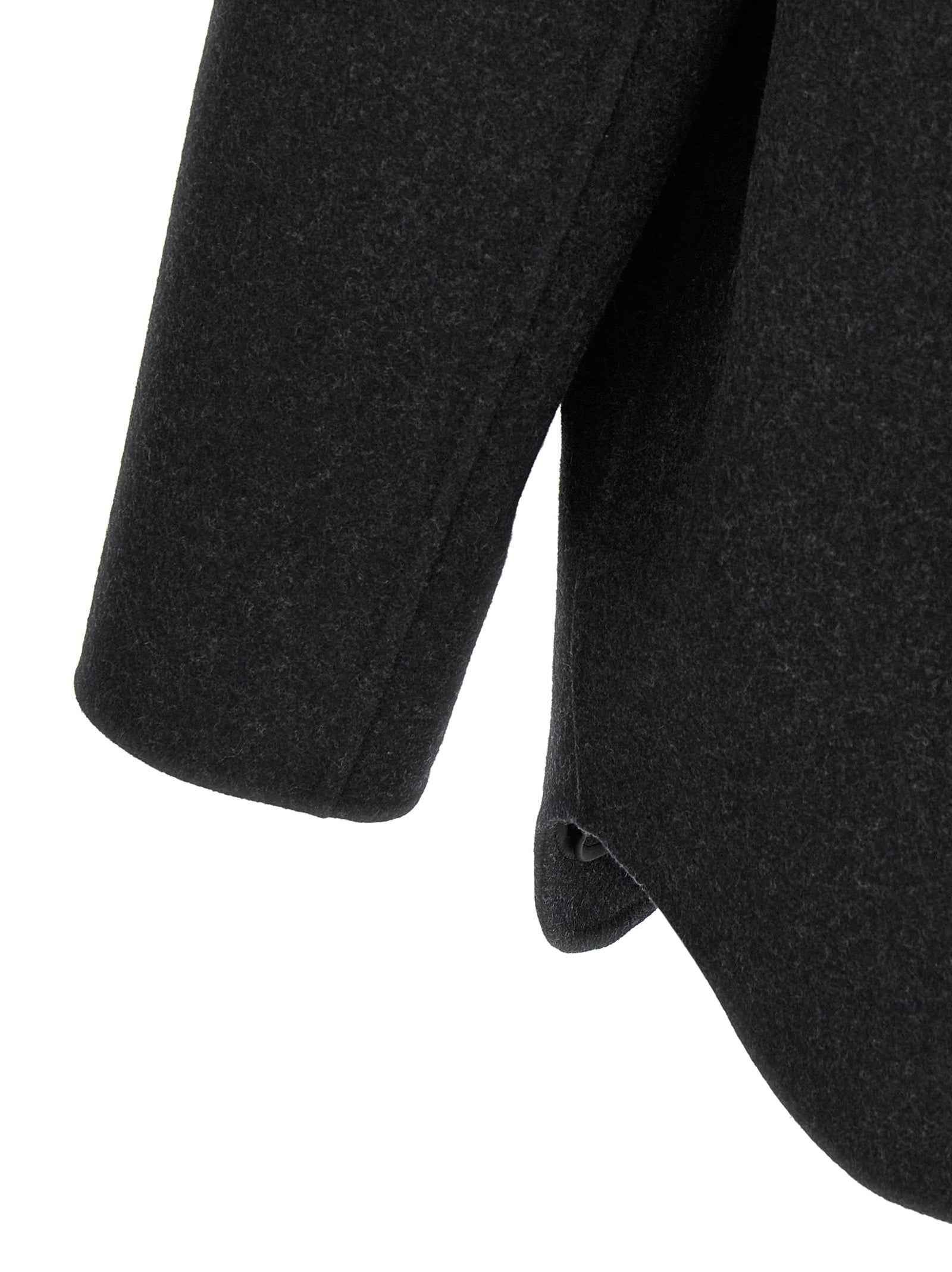 Fendi Gray Virgin Wool Coat